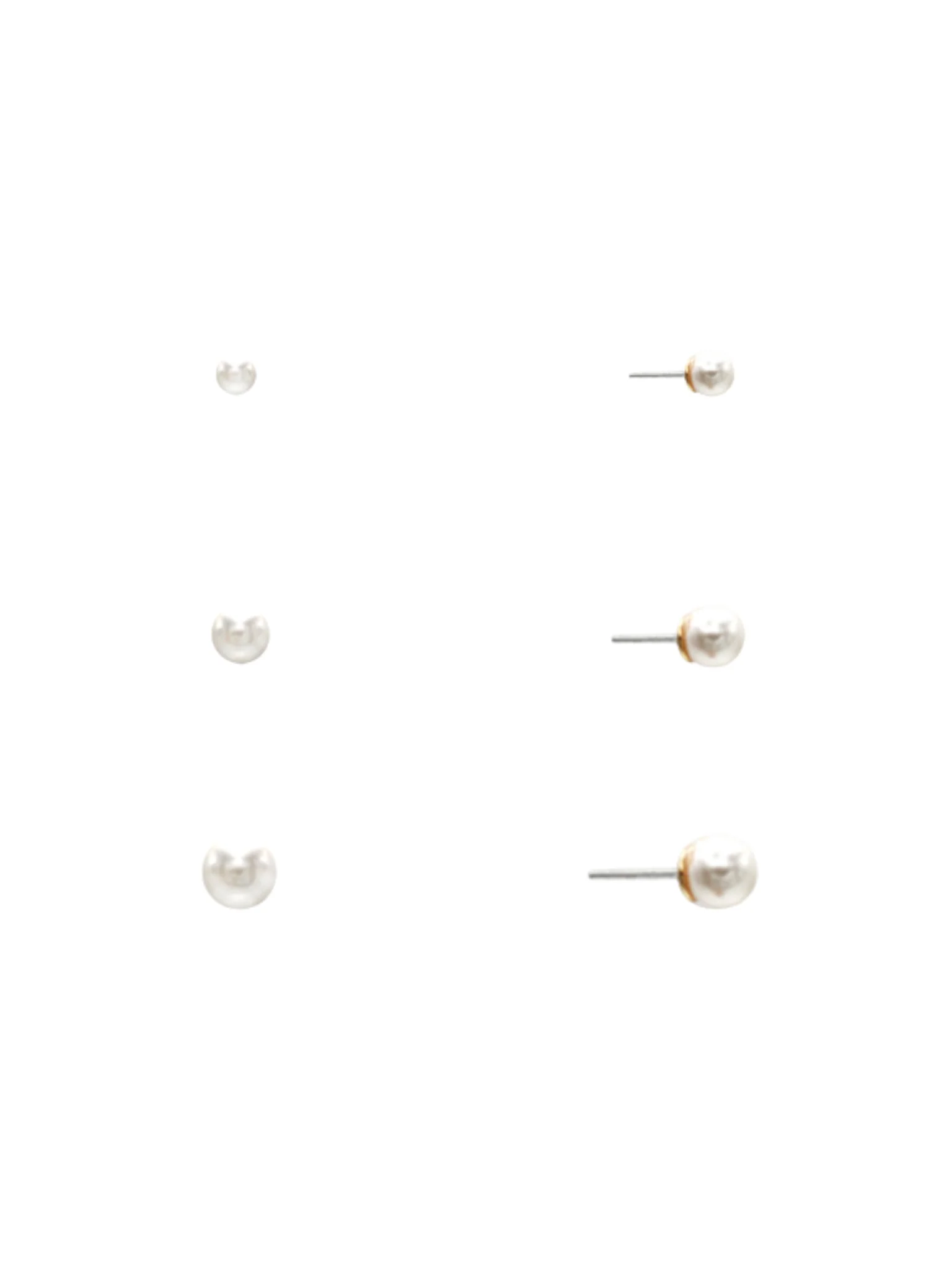 3 Set Pearl Stud Earring - Image 2