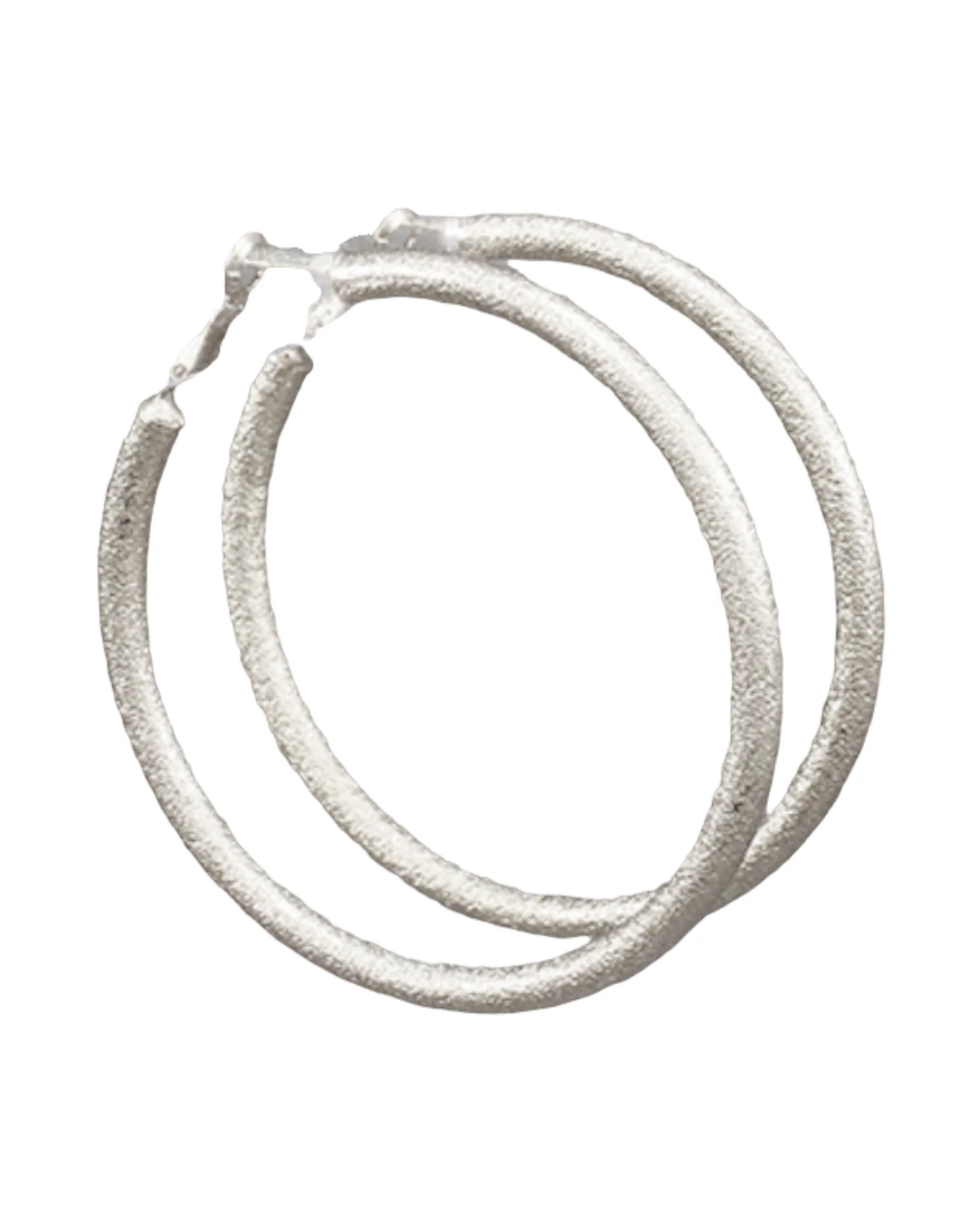 60mm Glittery Thick Hoops - Image 2
