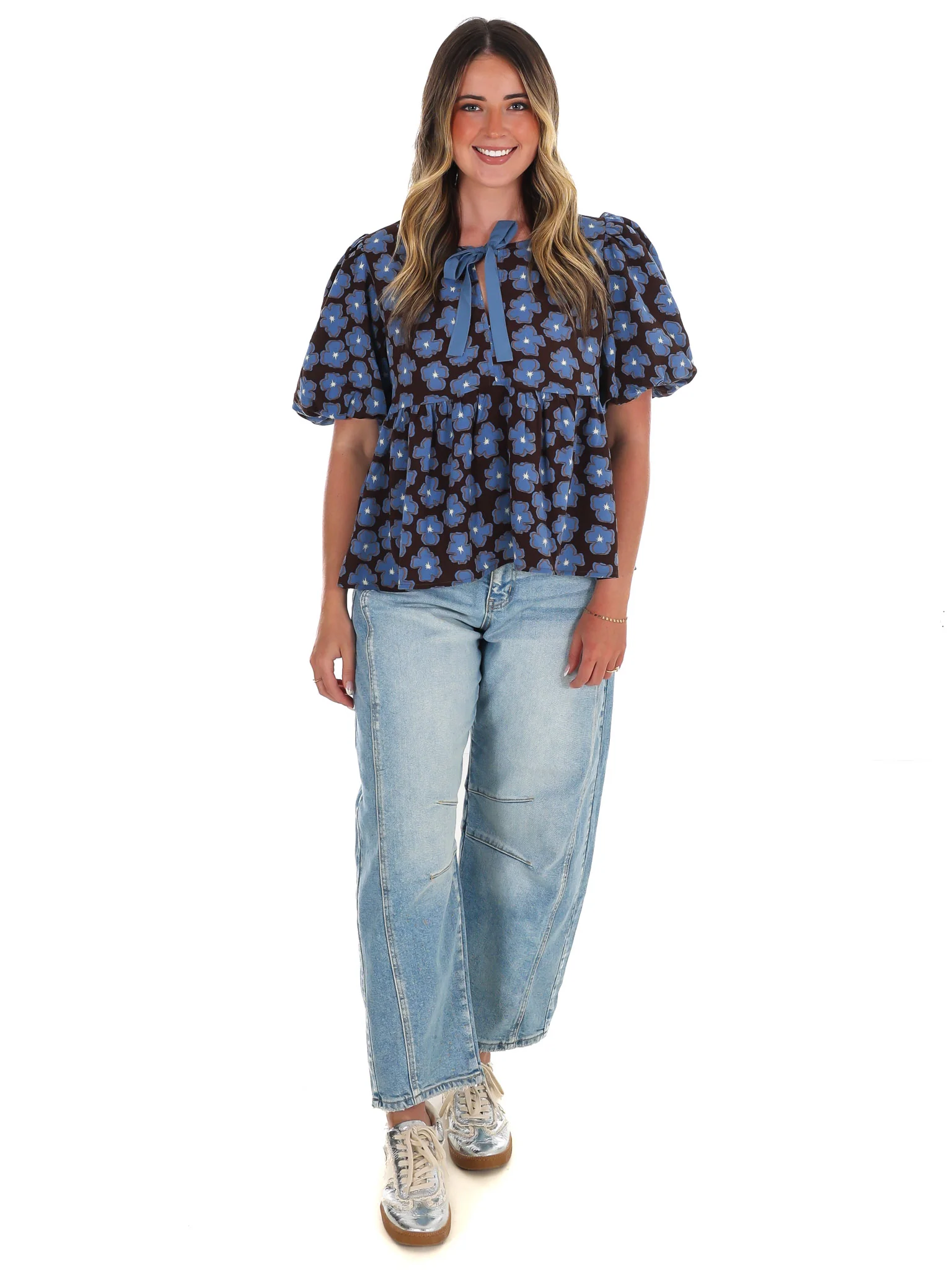 A Little Something Floral Babydoll Top - Image 11