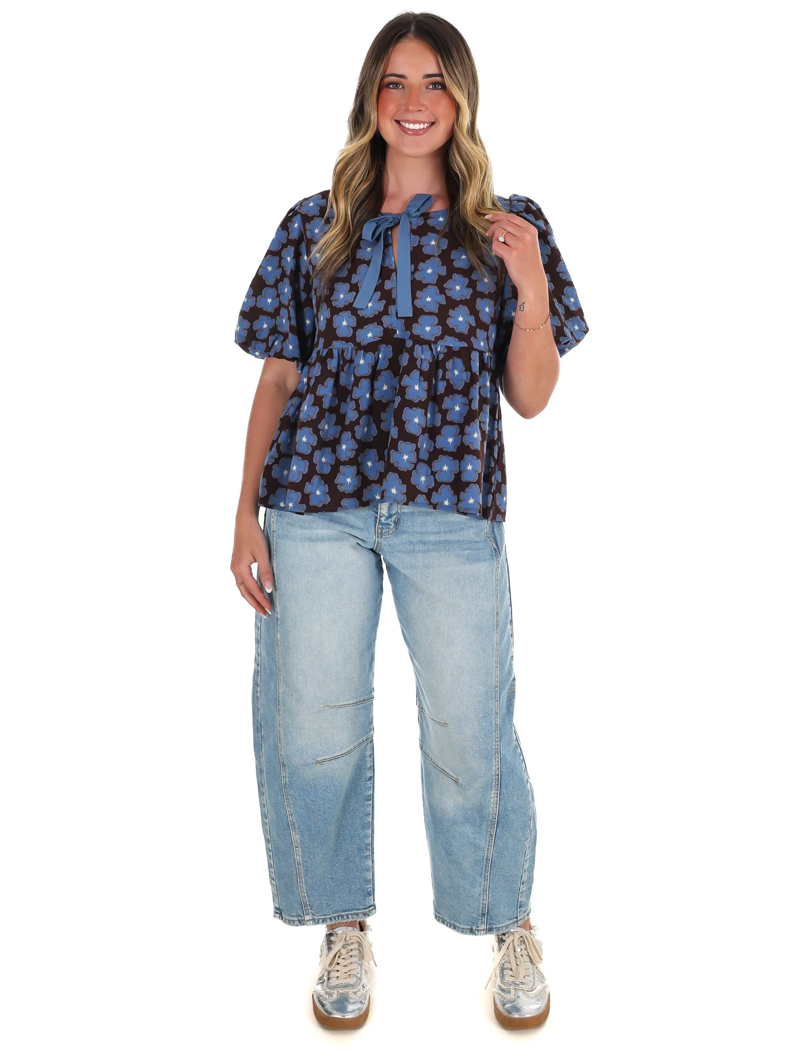 A Little Something Floral Babydoll Top - Image 15