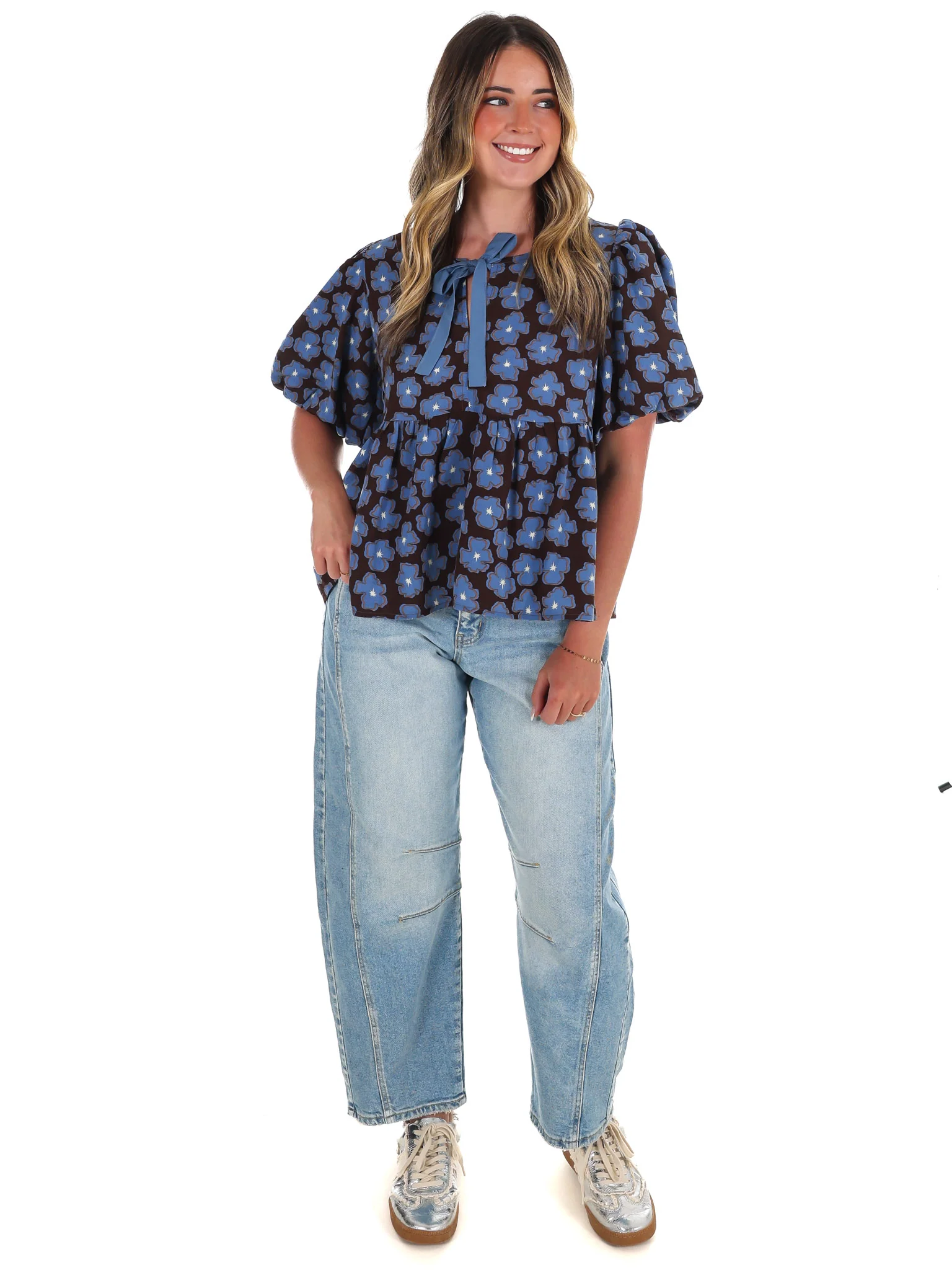 A Little Something Floral Babydoll Top - Image 16