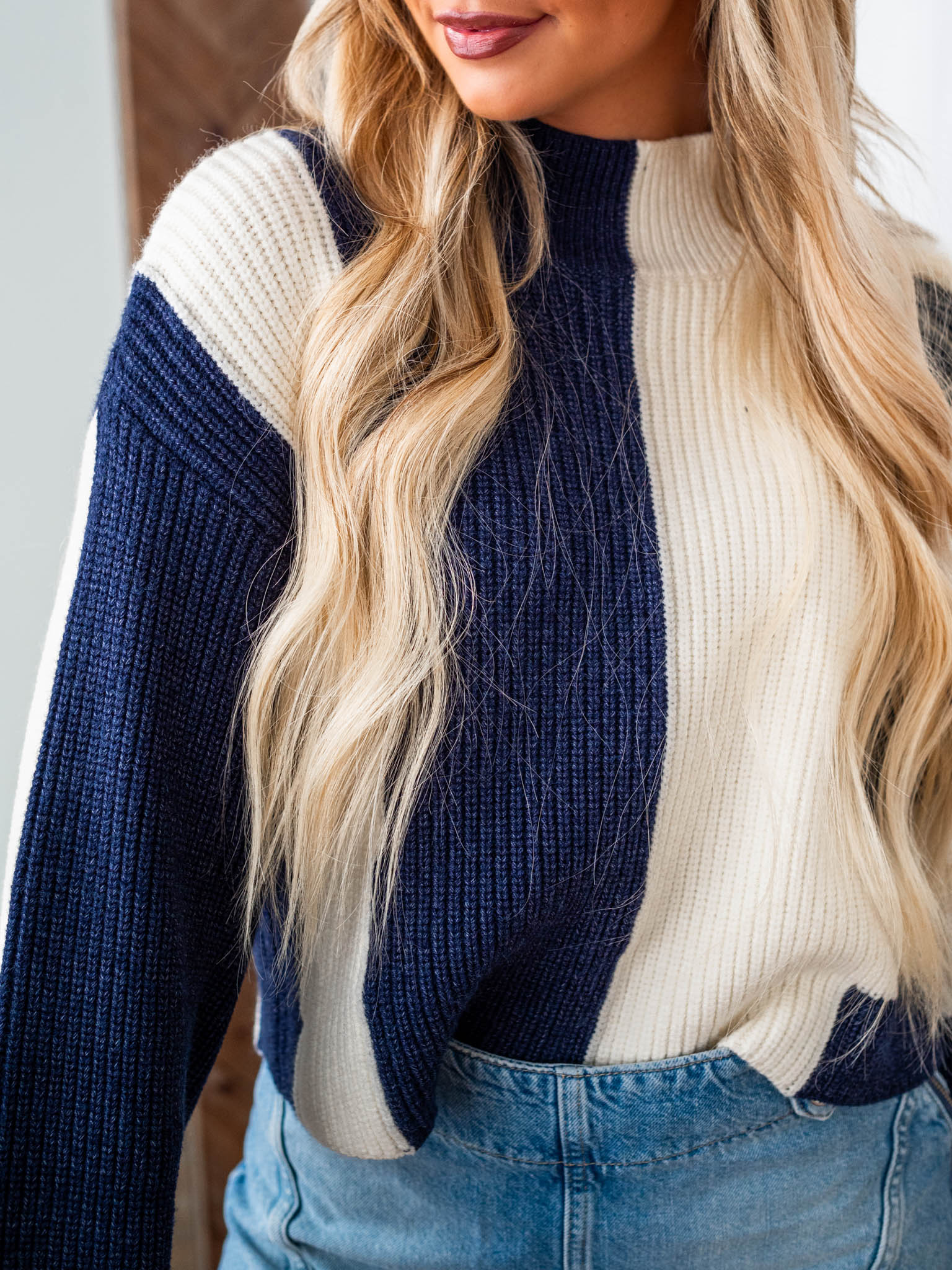 A Lot With A Little Colorblock Sweater - Image 3