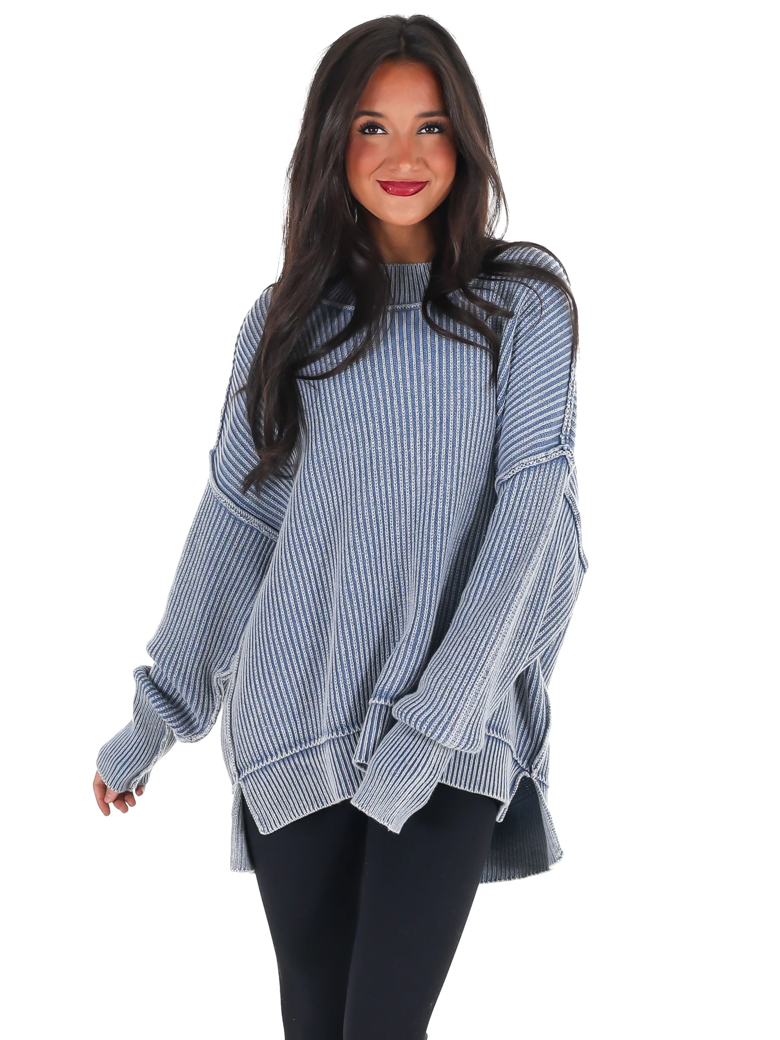 Acid Wash Oversized Sweater Doorbuster - Image 10