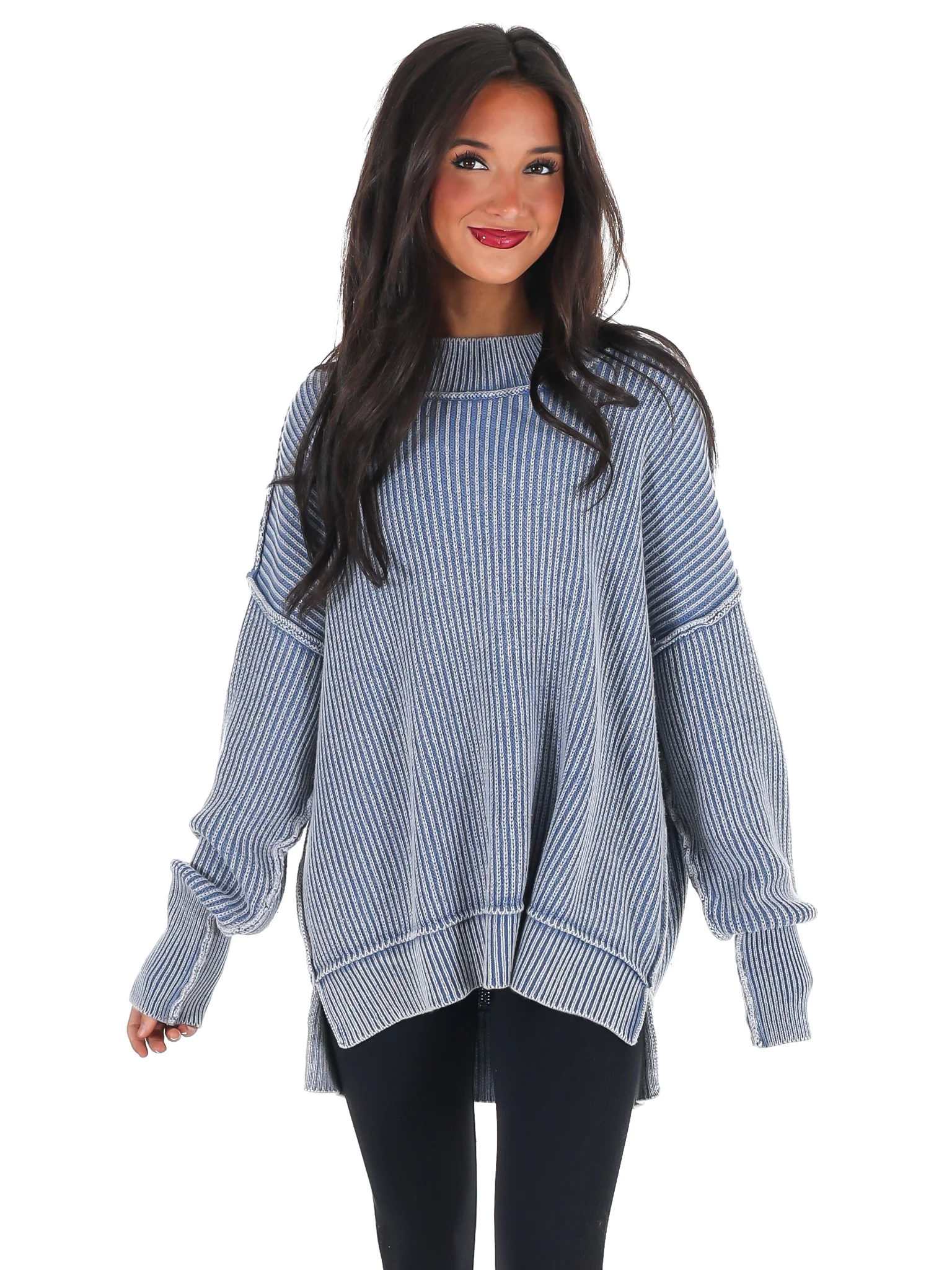 Acid Wash Oversized Sweater Doorbuster - Image 14