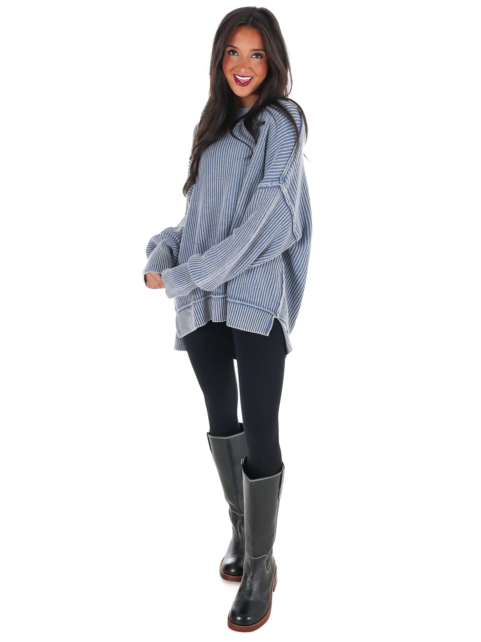 Acid Wash Oversized Sweater Doorbuster - Image 17