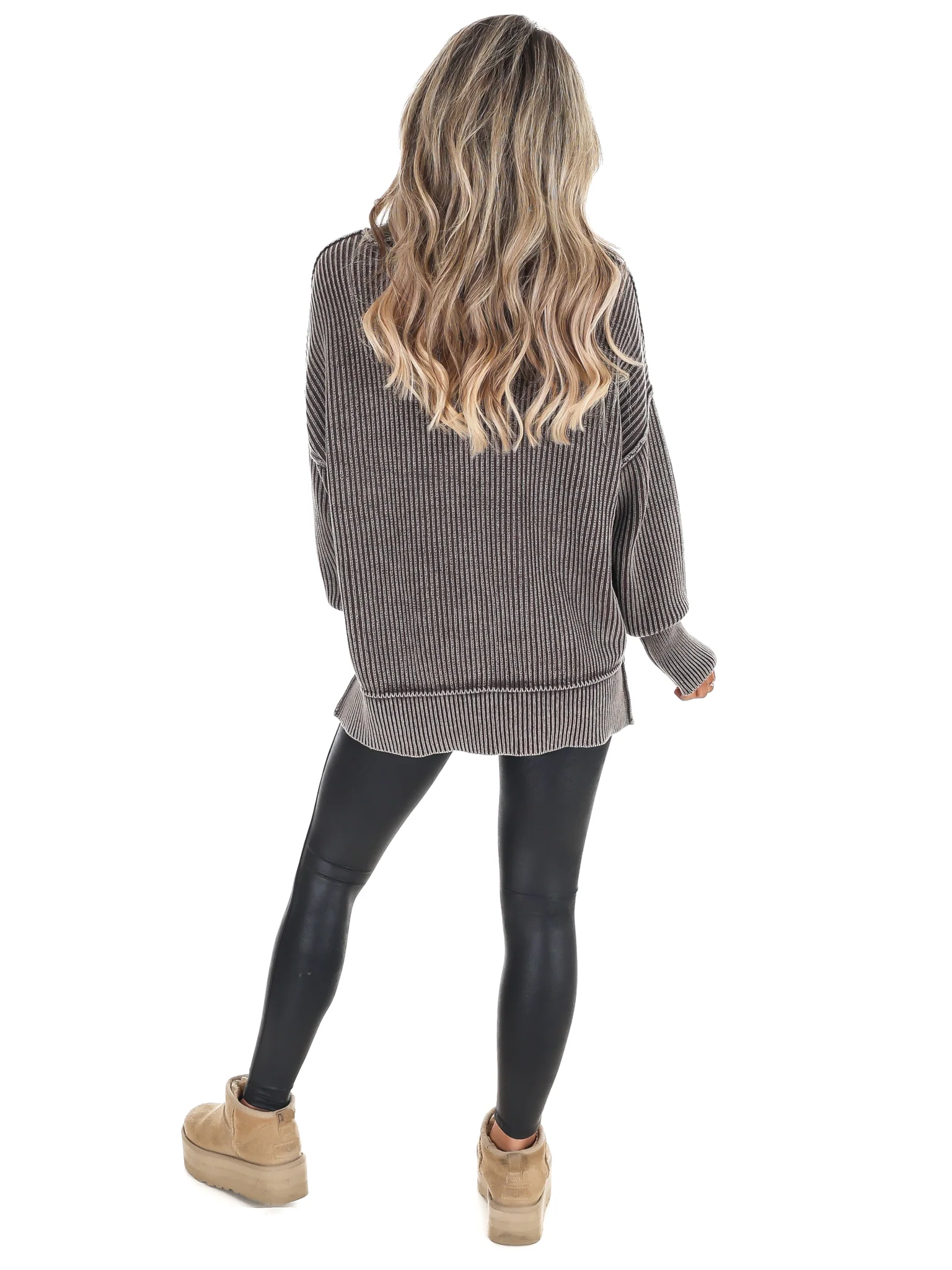 Acid Wash Oversized Sweater Doorbuster - Image 27