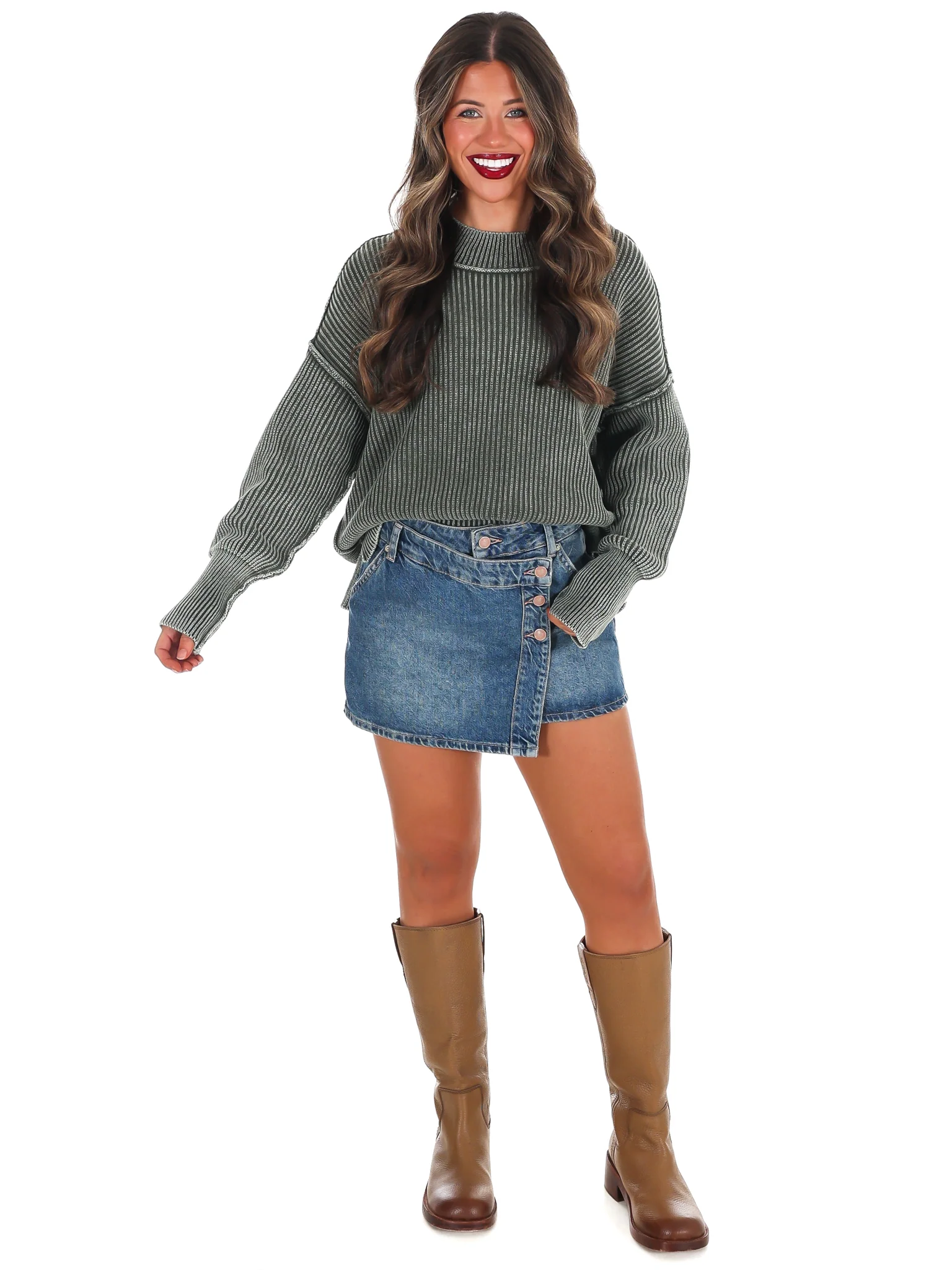 Acid Wash Oversized Sweater Doorbuster - Image 31