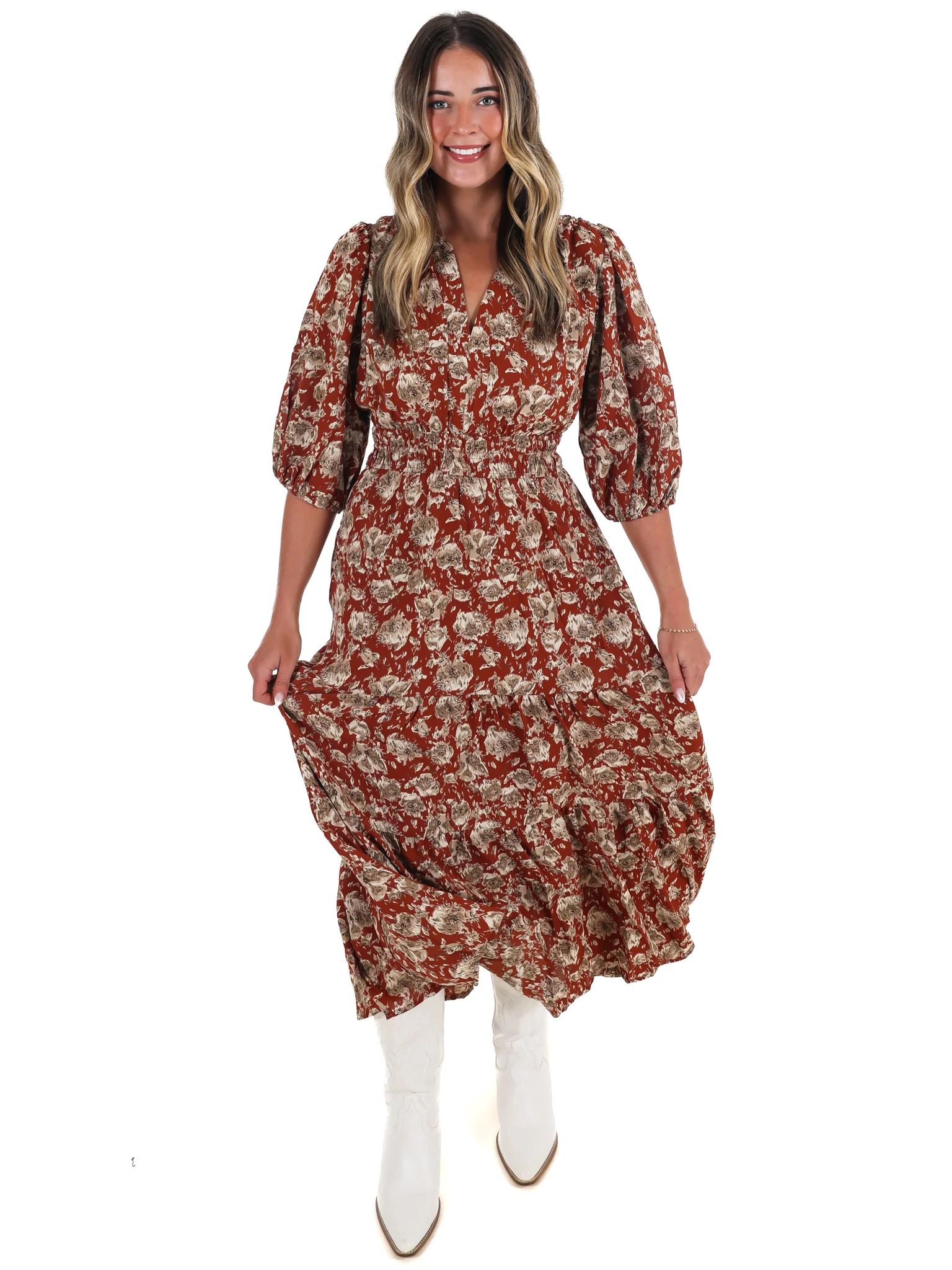 Acorn Trail Printed Midi Dress - Image 4