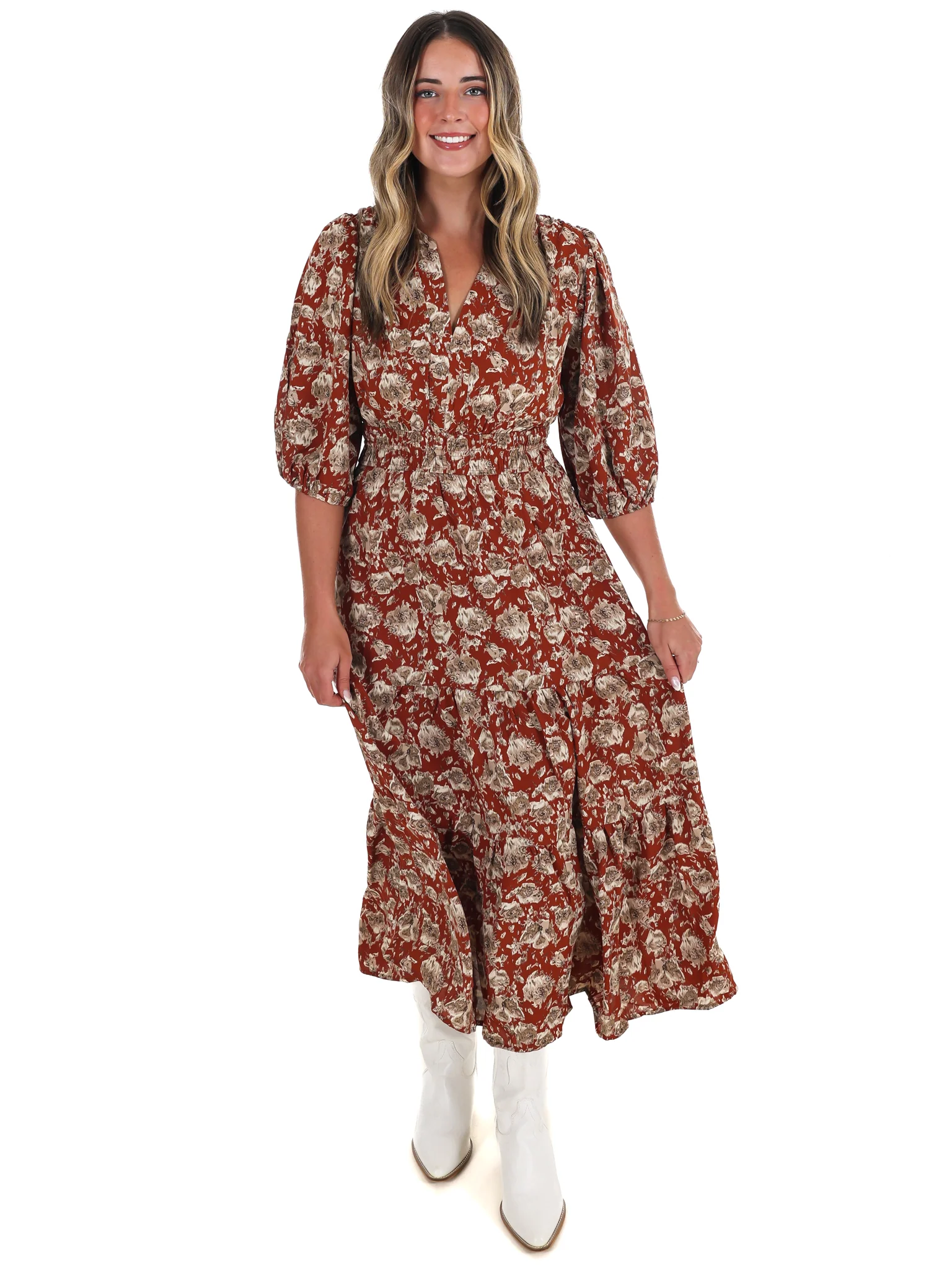 Acorn Trail Printed Midi Dress - Image 5