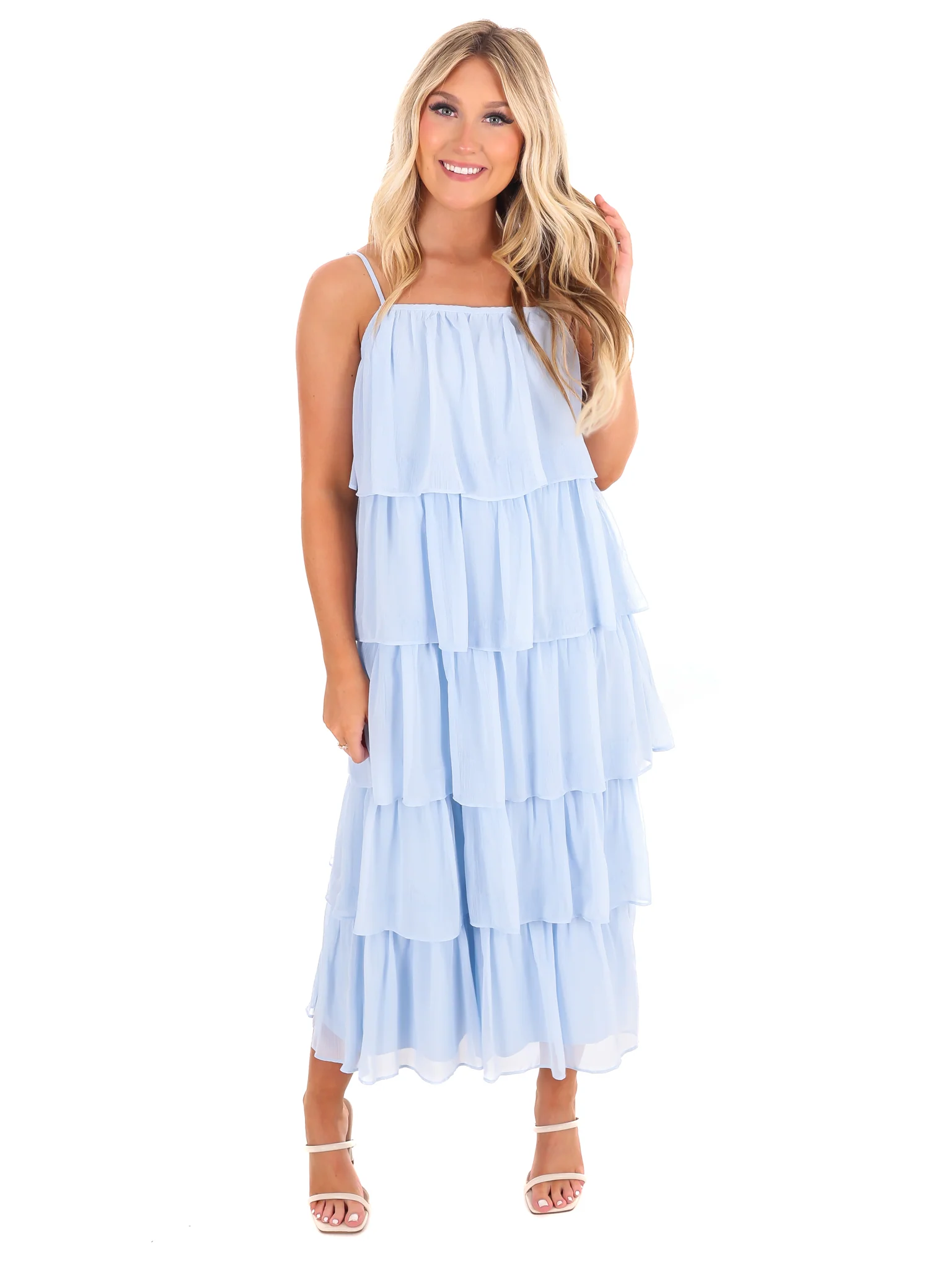 Admire You Tiered Midi Dress - Image 4