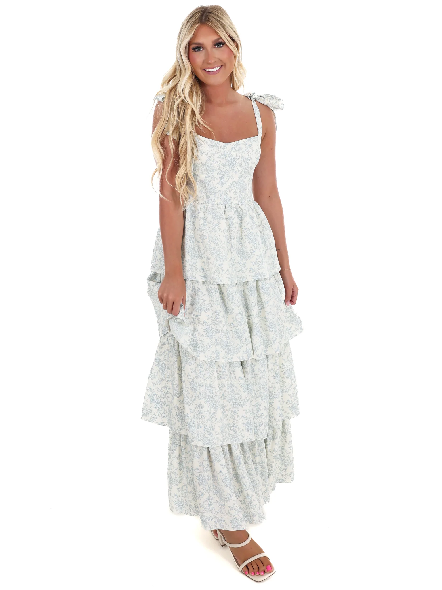 Afternoon Tea Floral Tiered Maxi Dress - Image 4