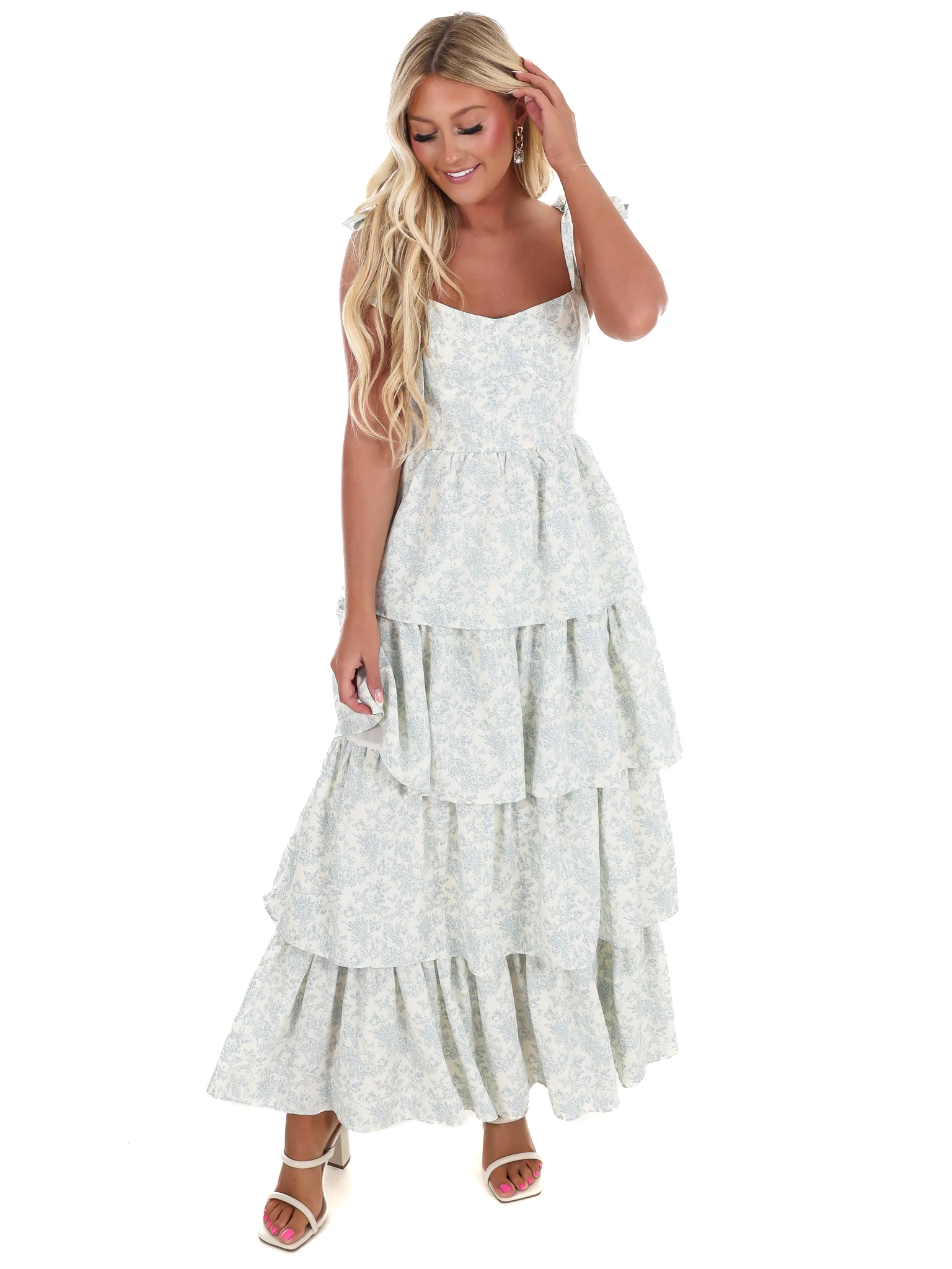 Afternoon Tea Floral Tiered Maxi Dress - Image 5