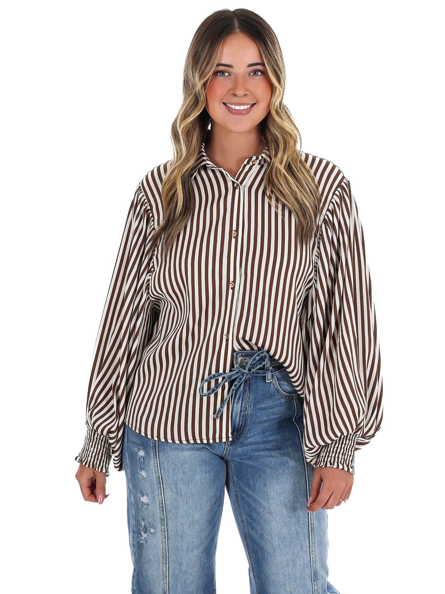 Airy Lines Stripe Top - Image 3