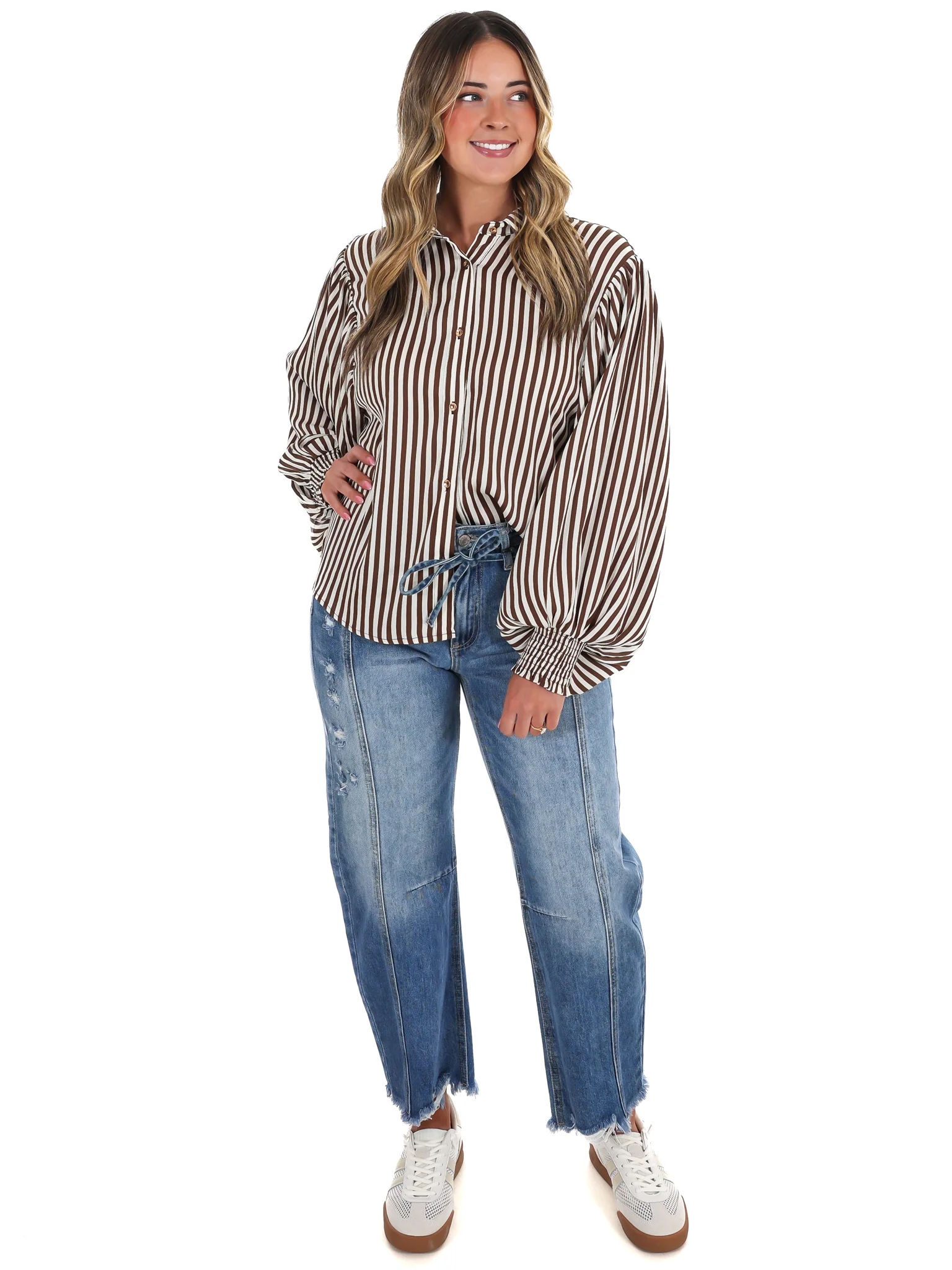 Airy Lines Stripe Top - Image 4