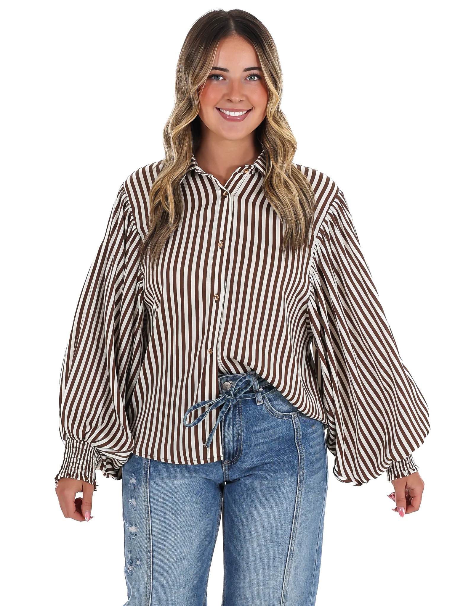 Airy Lines Stripe Top - Image 5