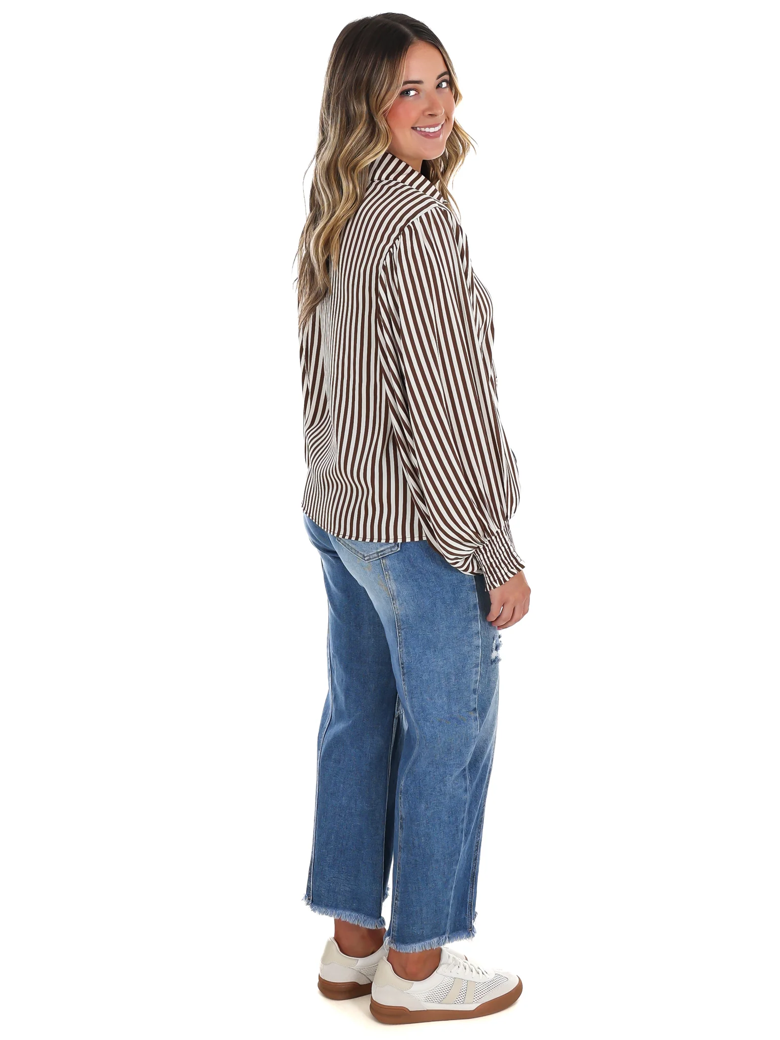 Airy Lines Stripe Top - Image 7