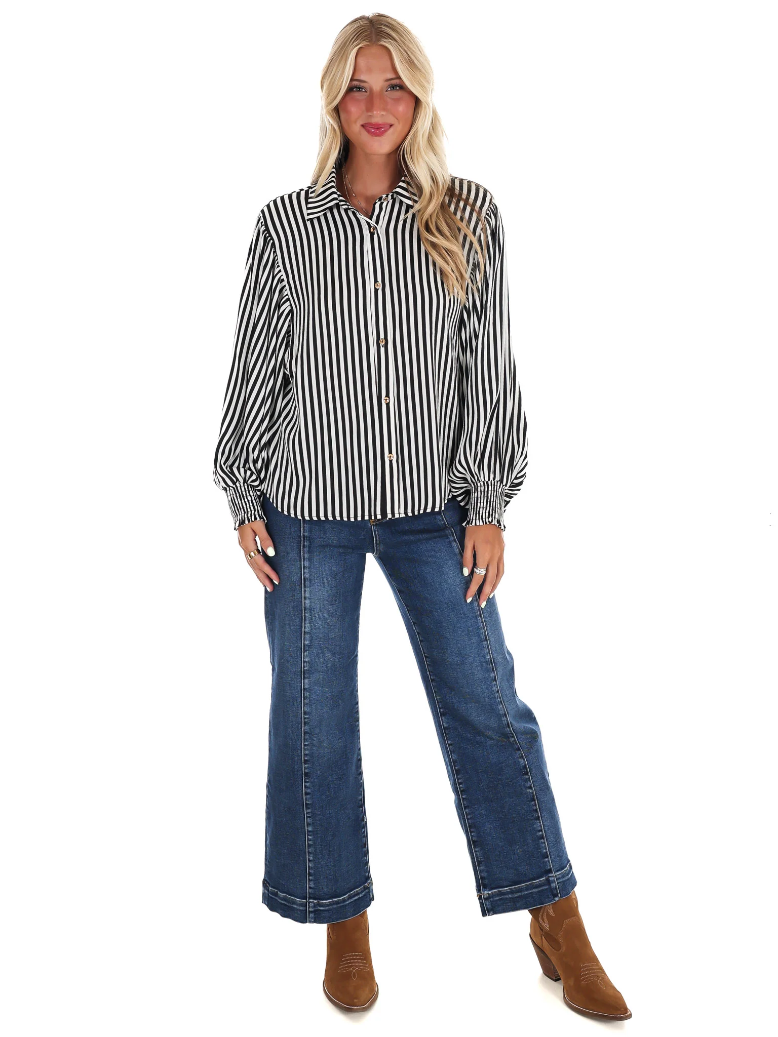 Airy Lines Stripe Top - Image 9