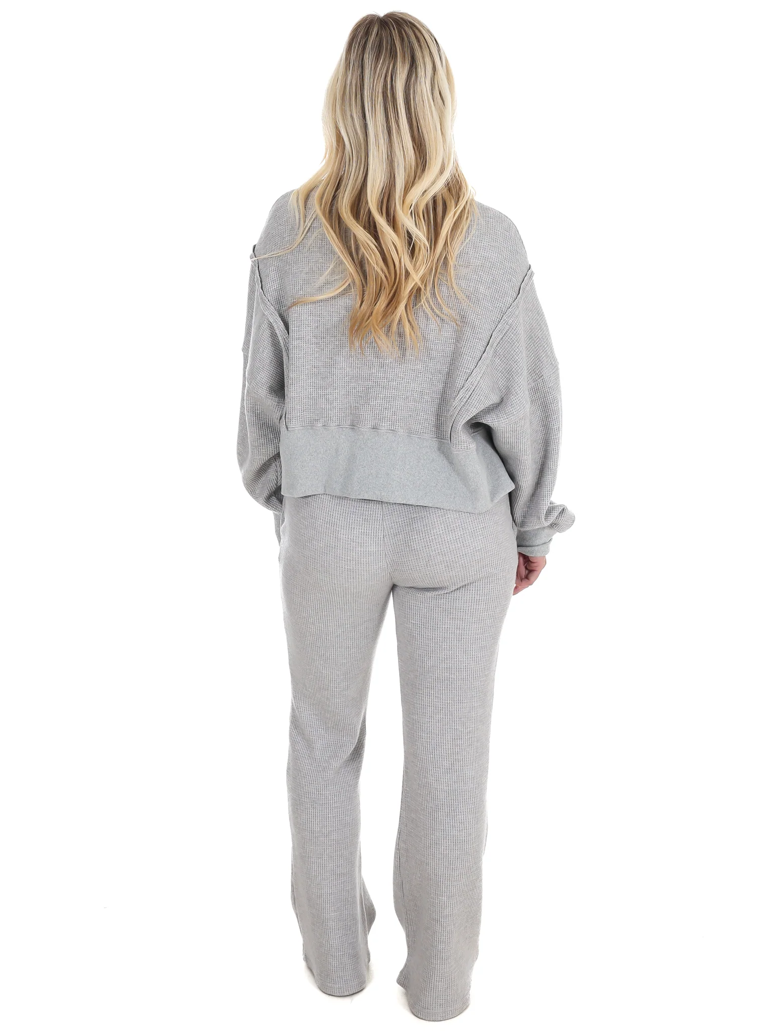 All Day Cozy Waffle Knit Sweater Set - Image 8