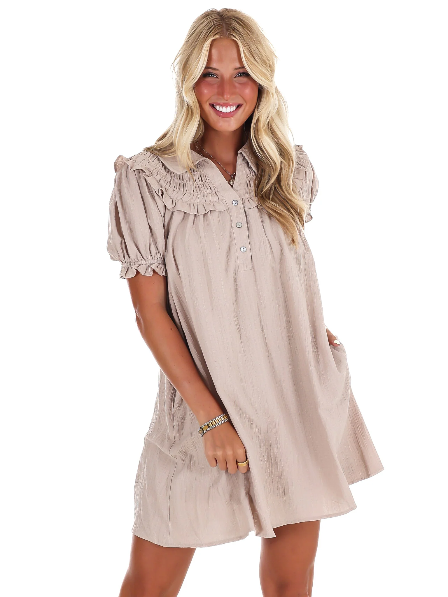 All I Want Ruffle Mini Dress - Image 15