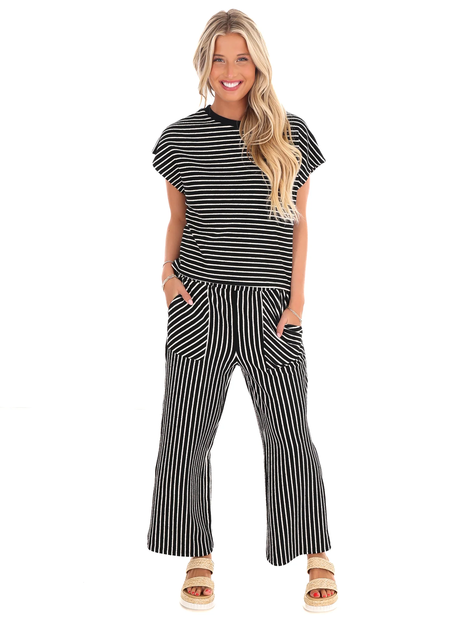 All is Well Stripe Two Piece Set - Image 2