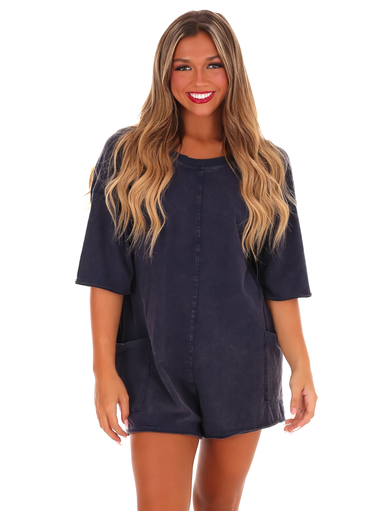 All Yours Washed Romper - Image 5