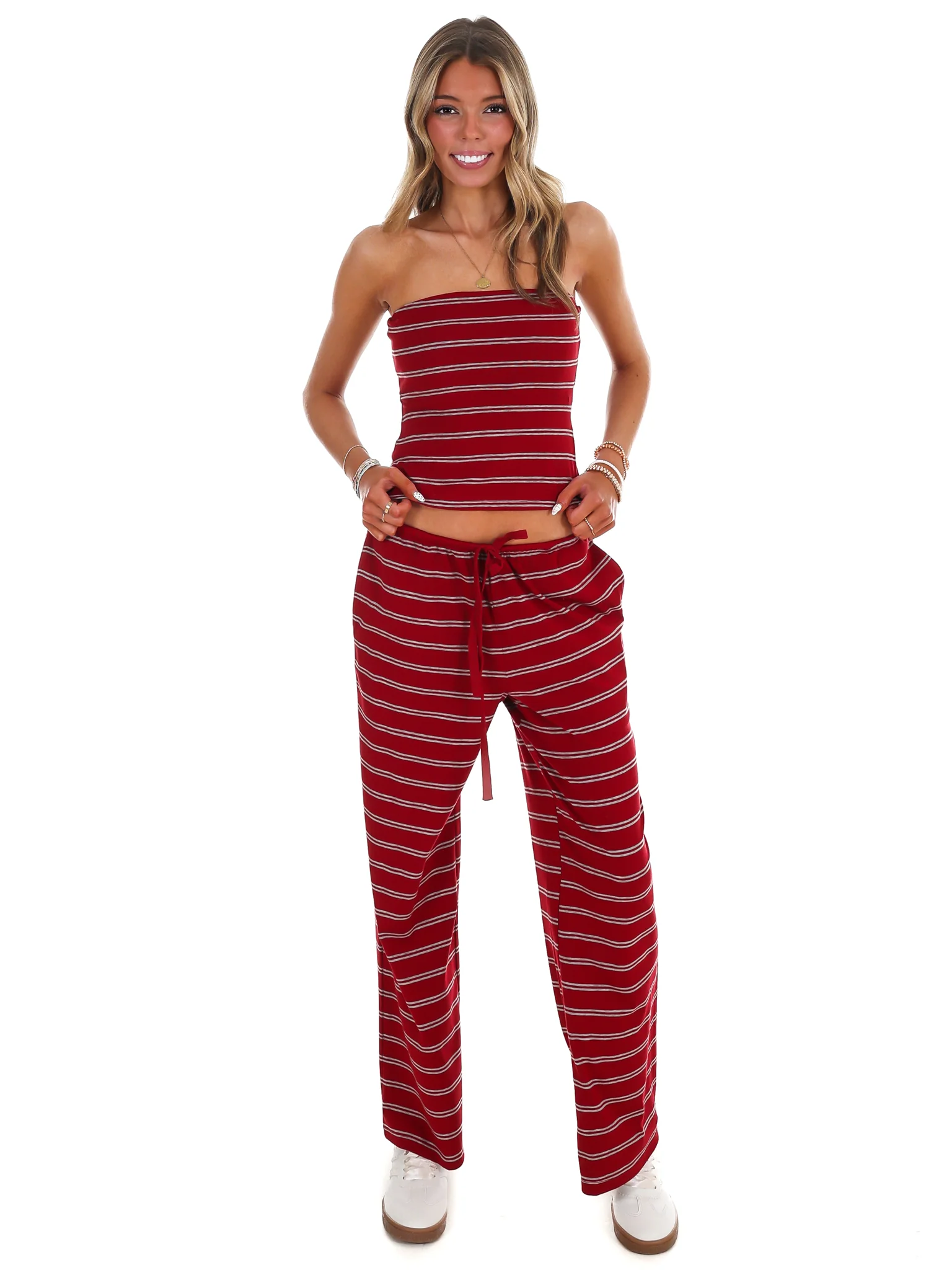 Along the Lines Stripe Two Piece Set - Image 4