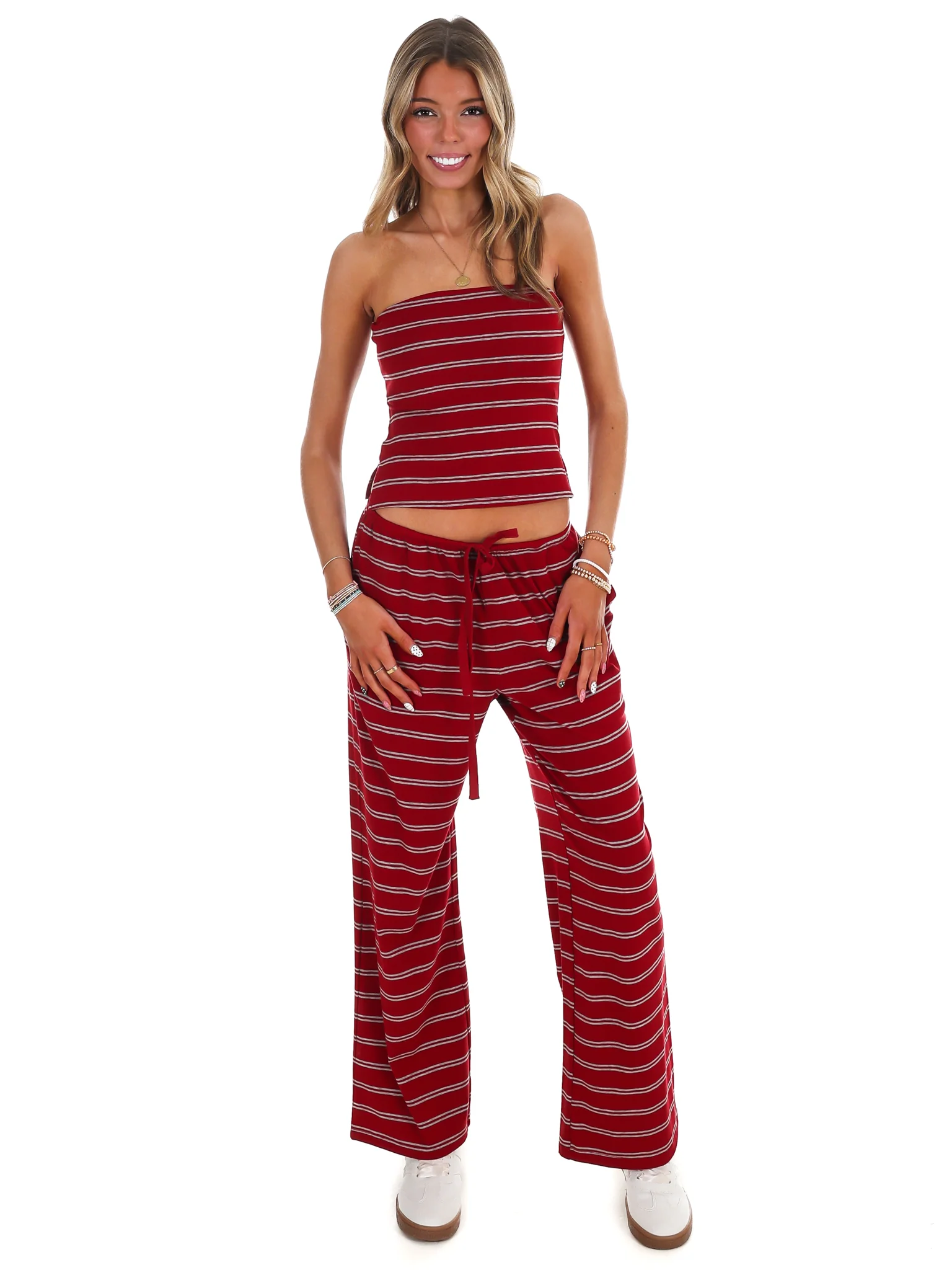 Along the Lines Stripe Two Piece Set - Image 5