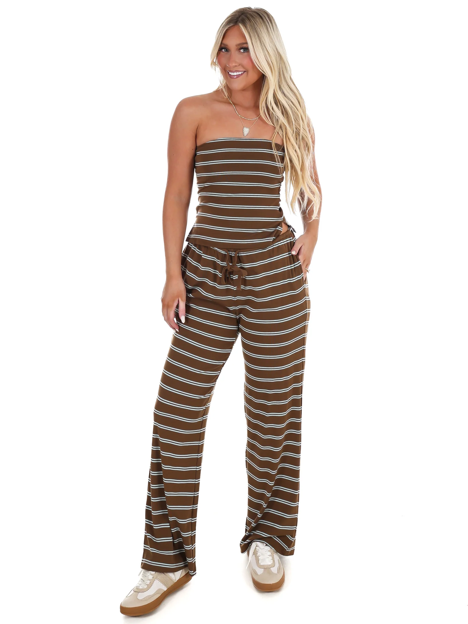 Along the Lines Stripe Two Piece Set - Image 8