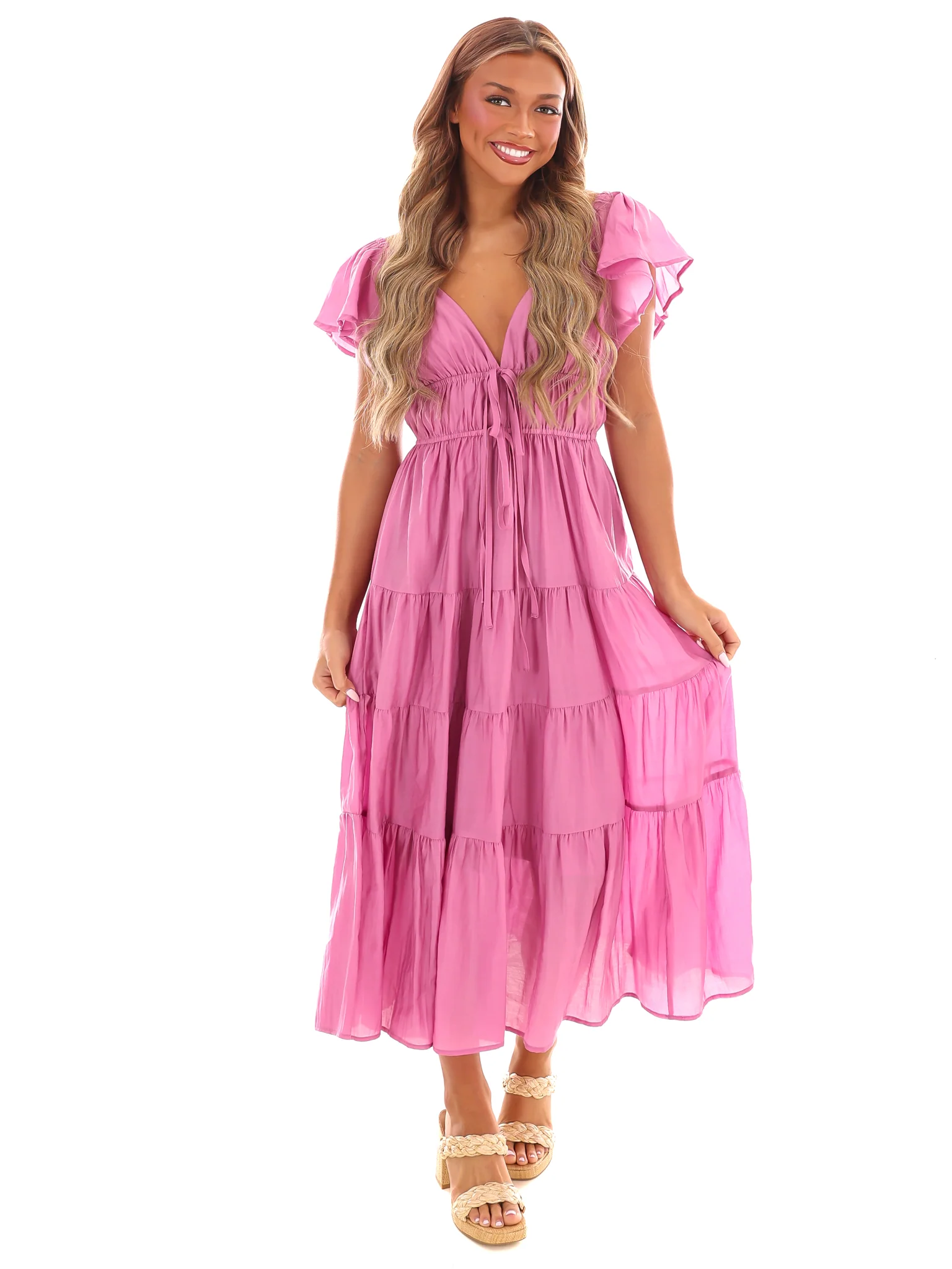 Always Forever Tiered Midi Dress - Image 14