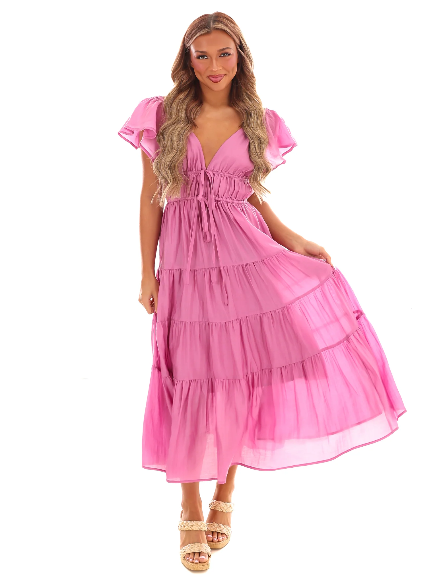 Always Forever Tiered Midi Dress - Image 16