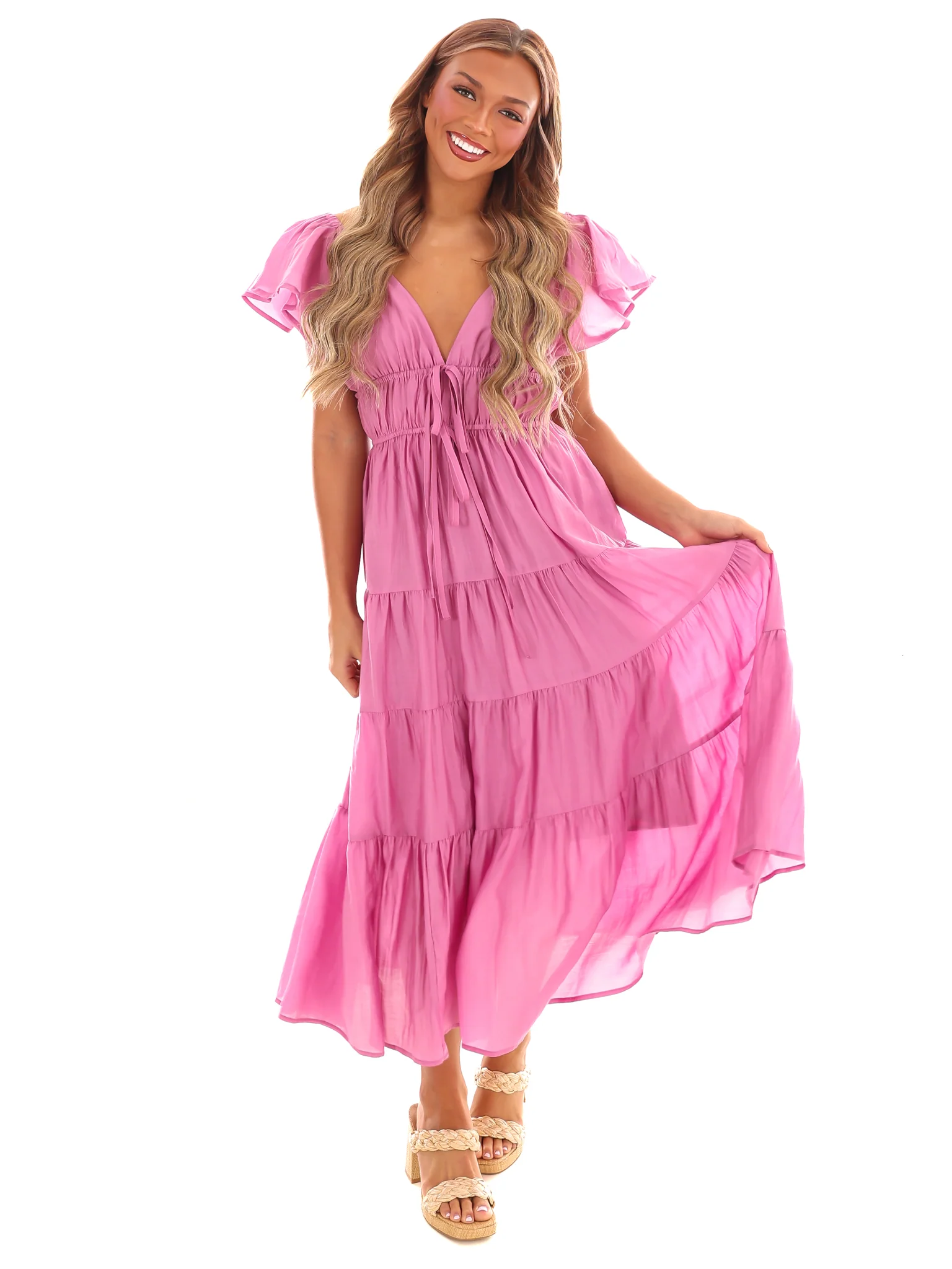 Always Forever Tiered Midi Dress - Image 18