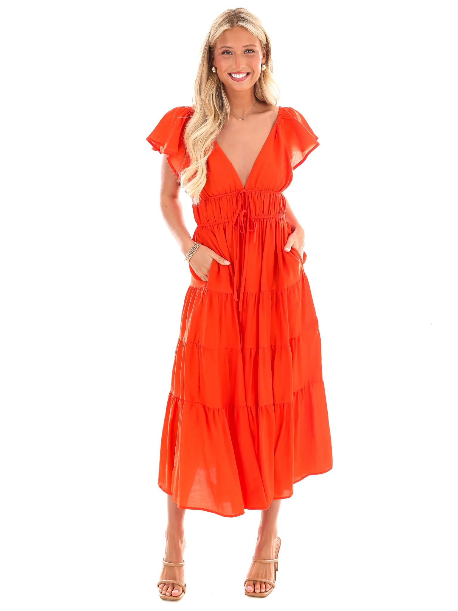 Always Forever Tiered Midi Dress - Image 5