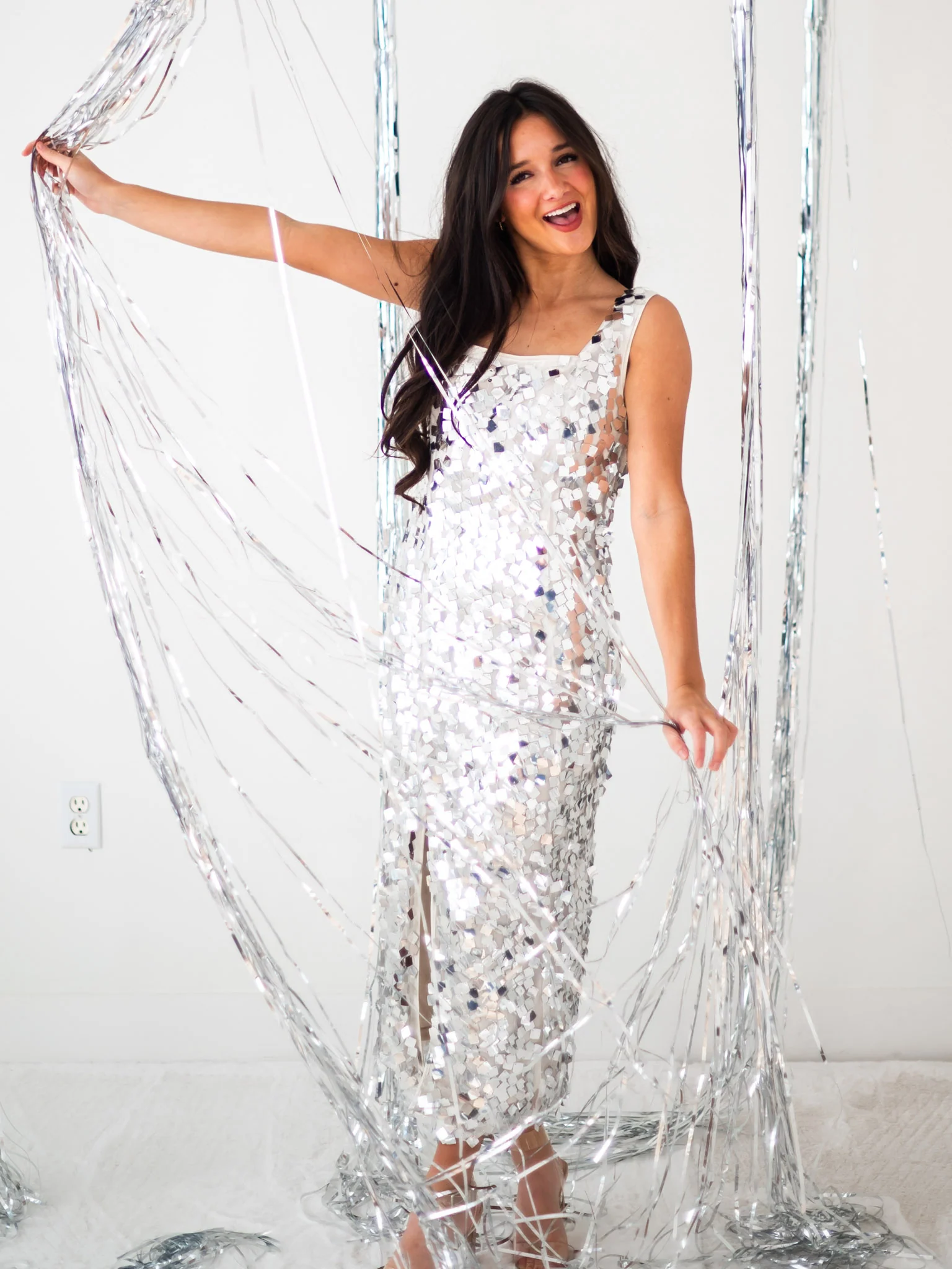 Always Shine Sequin Midi Dress - Image 3