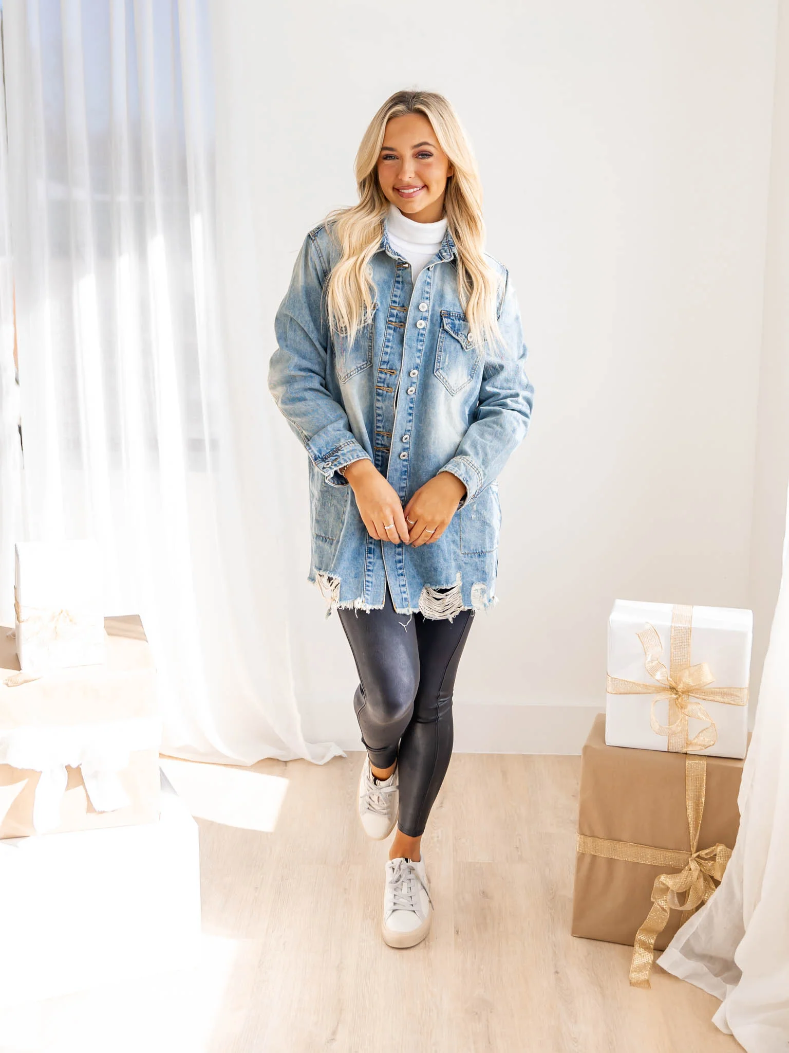 Anti-Hero Destroyed Denim Jacket - Image 3