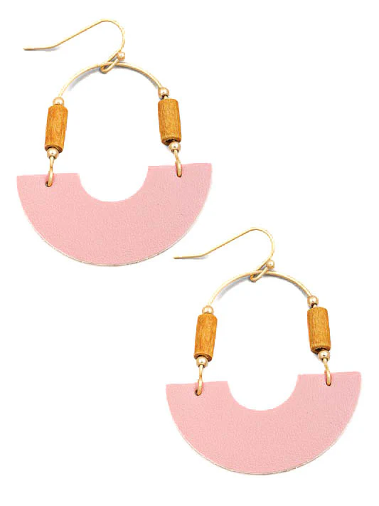 Arch Semi Circle Drop Earrings