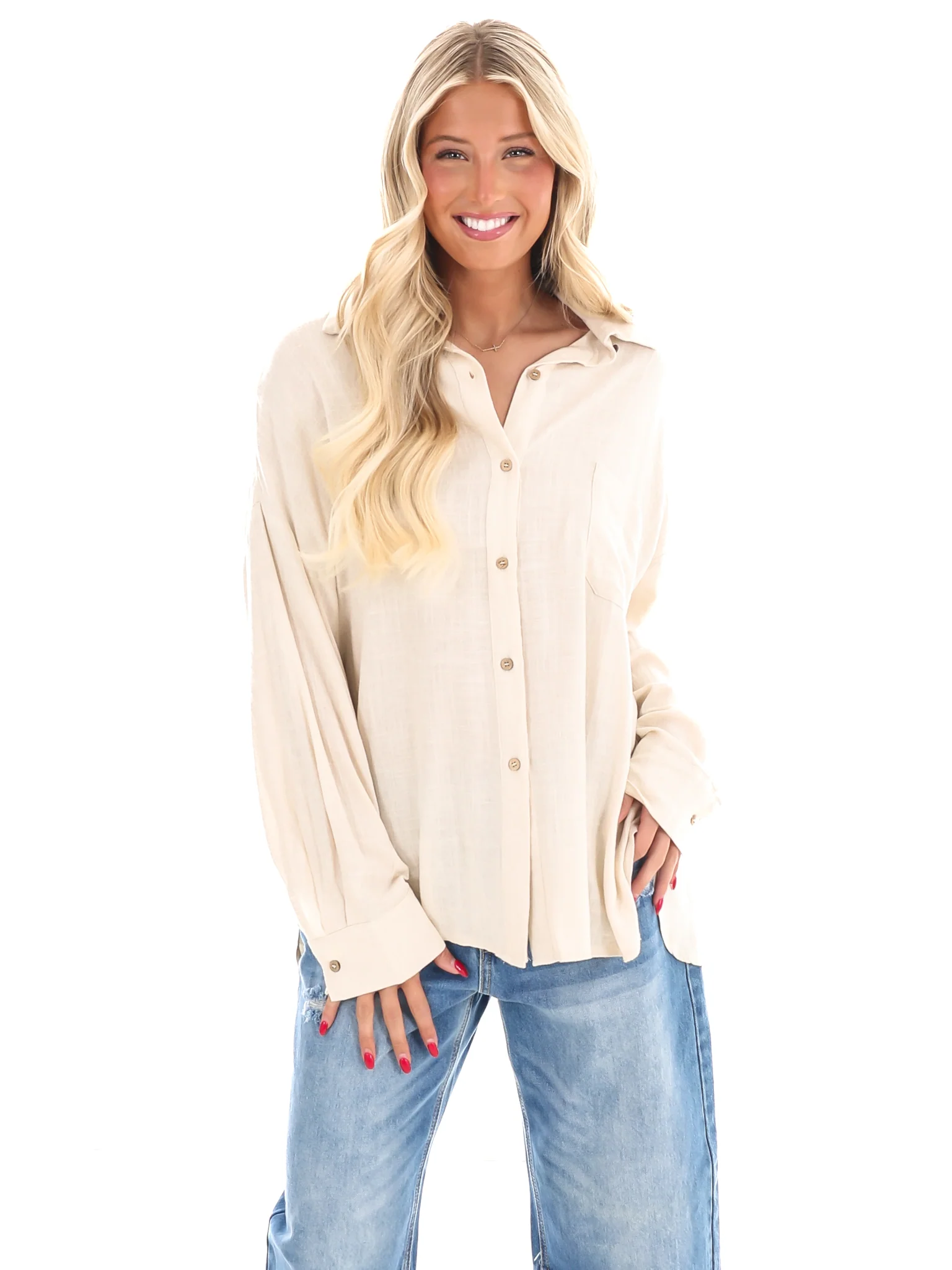 As You Are Button Down Top - Image 5