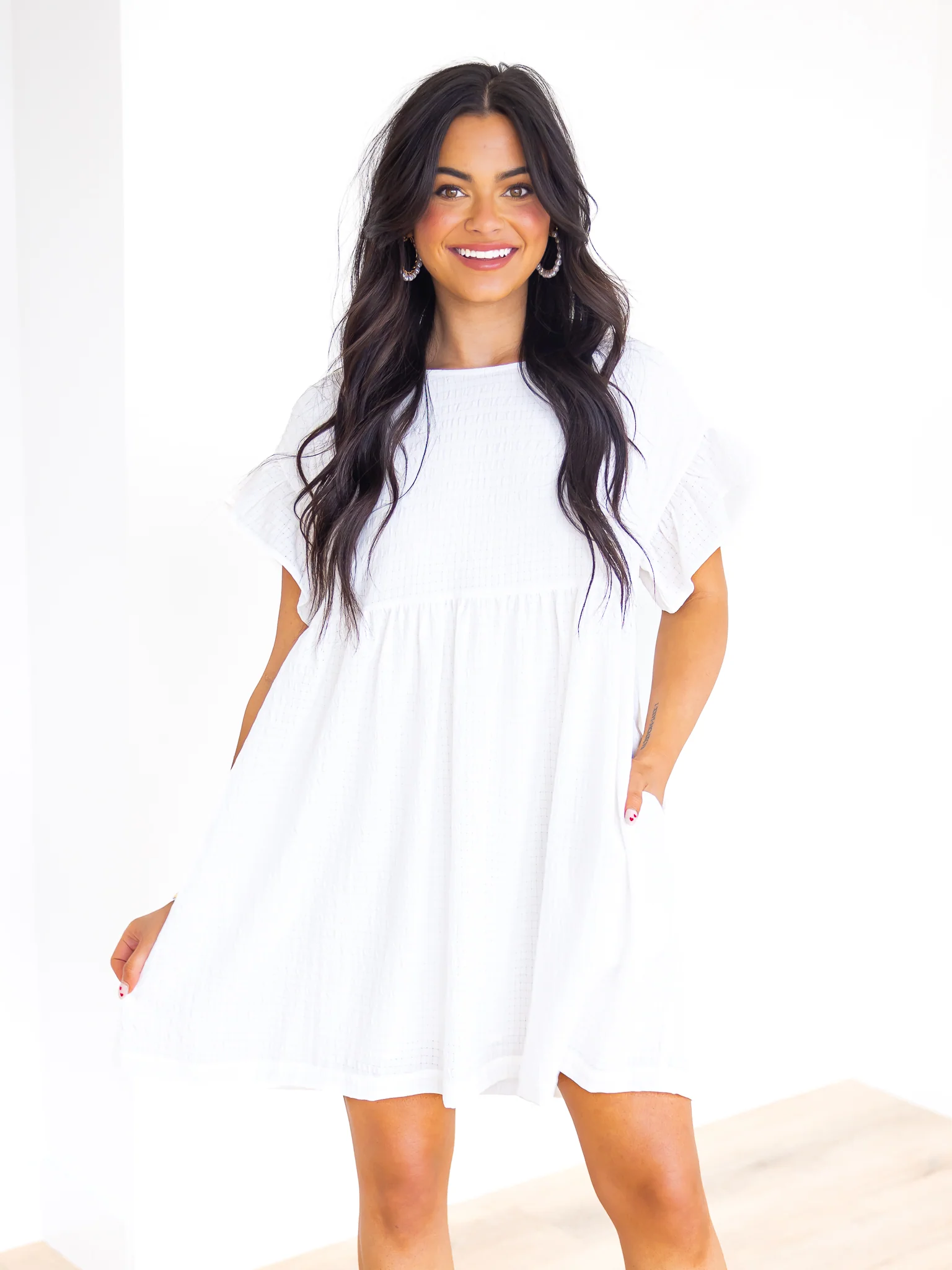 At All Cost Textured Mini Dress - Image 10