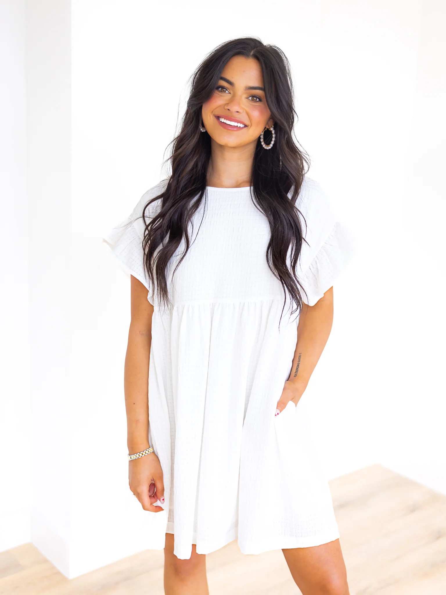 At All Cost Textured Mini Dress - Image 12