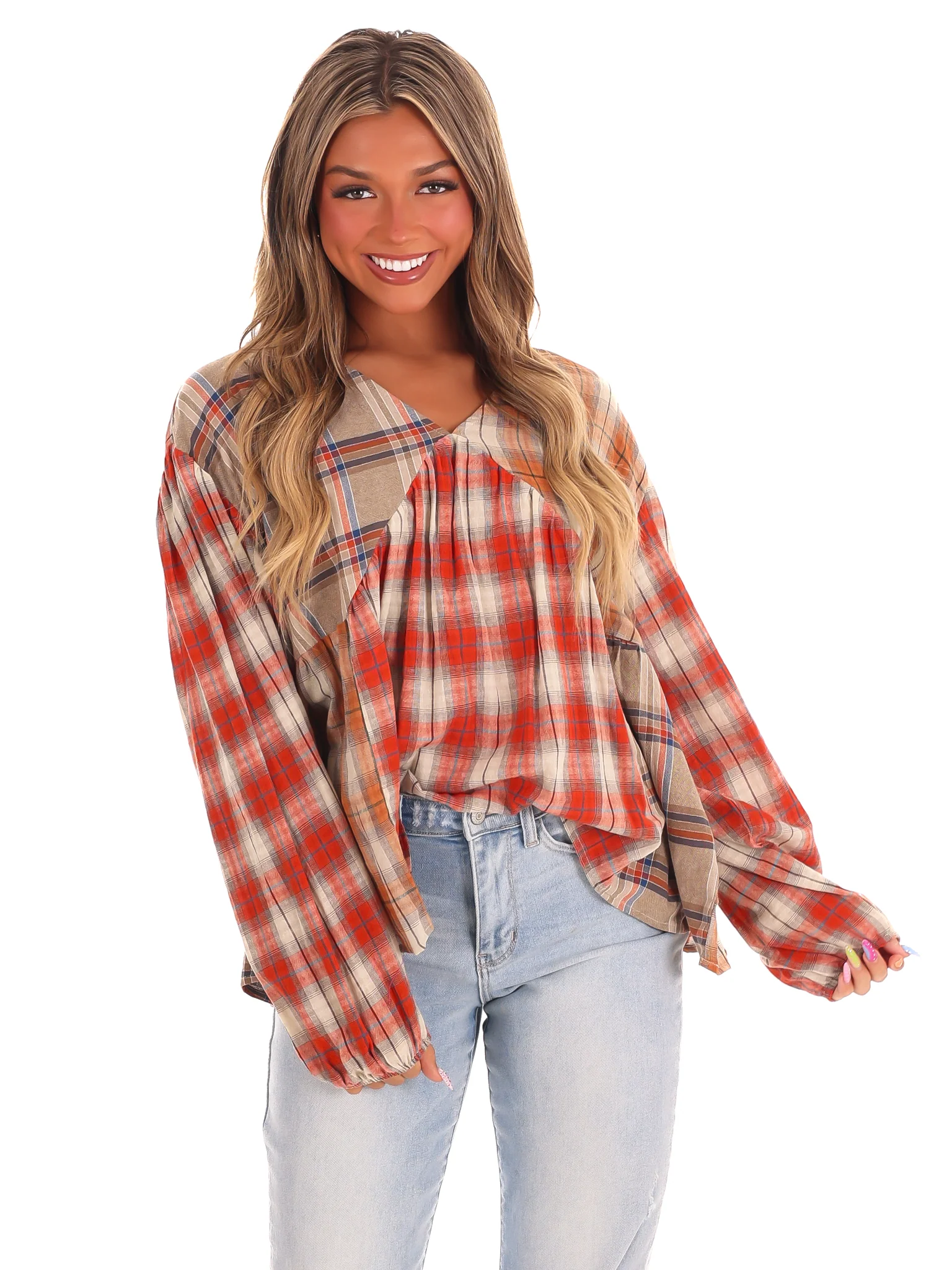 Autumn Afternoon Plaid Top - Image 10