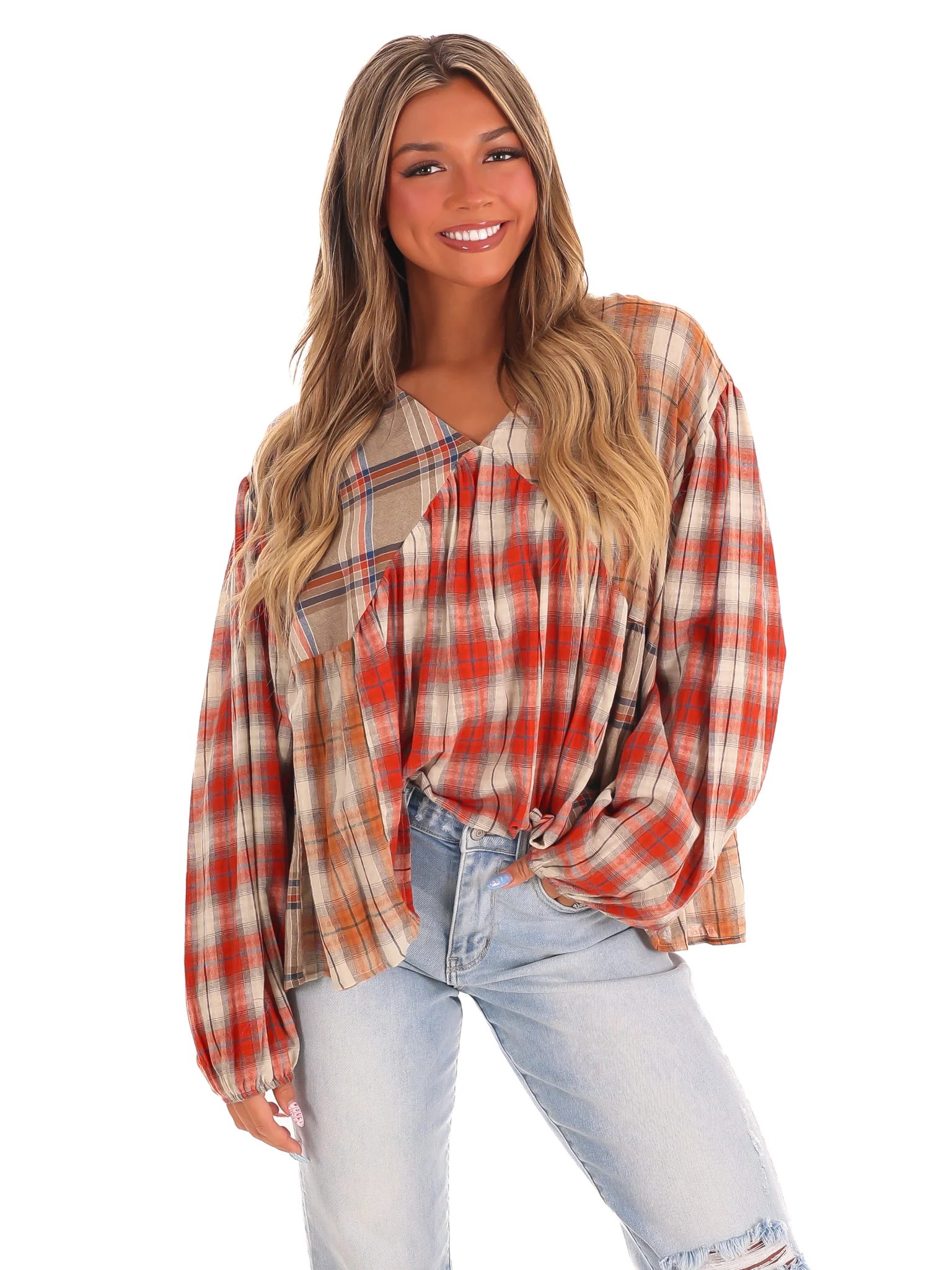Autumn Afternoon Plaid Top - Image 8