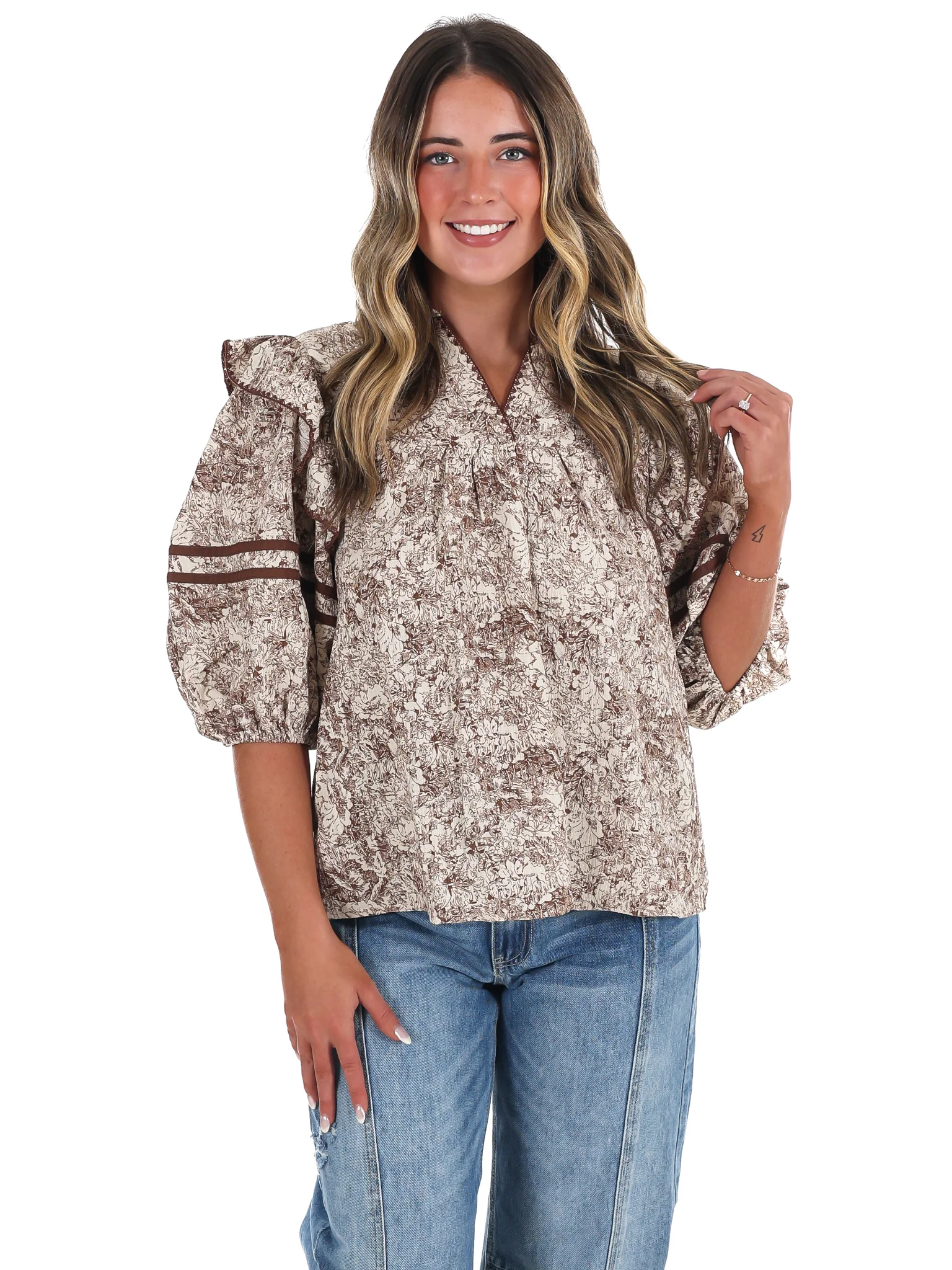 Autumn Woods Print Top - Image 8
