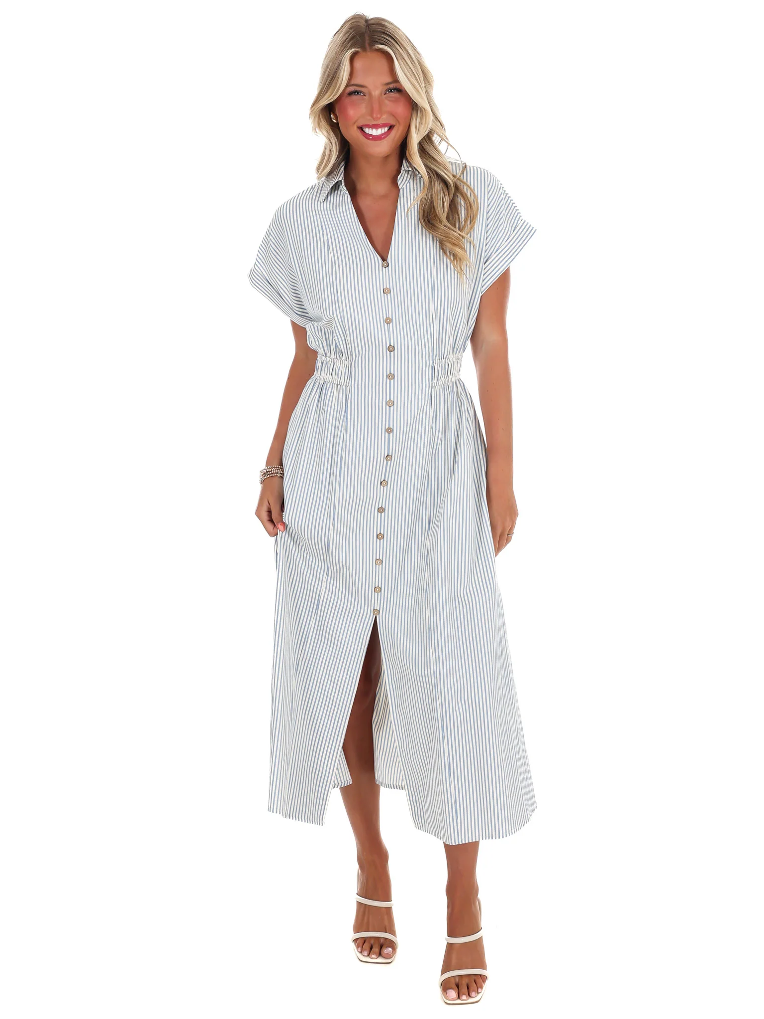 Back and Forth Stripe Midi Dress - Image 3