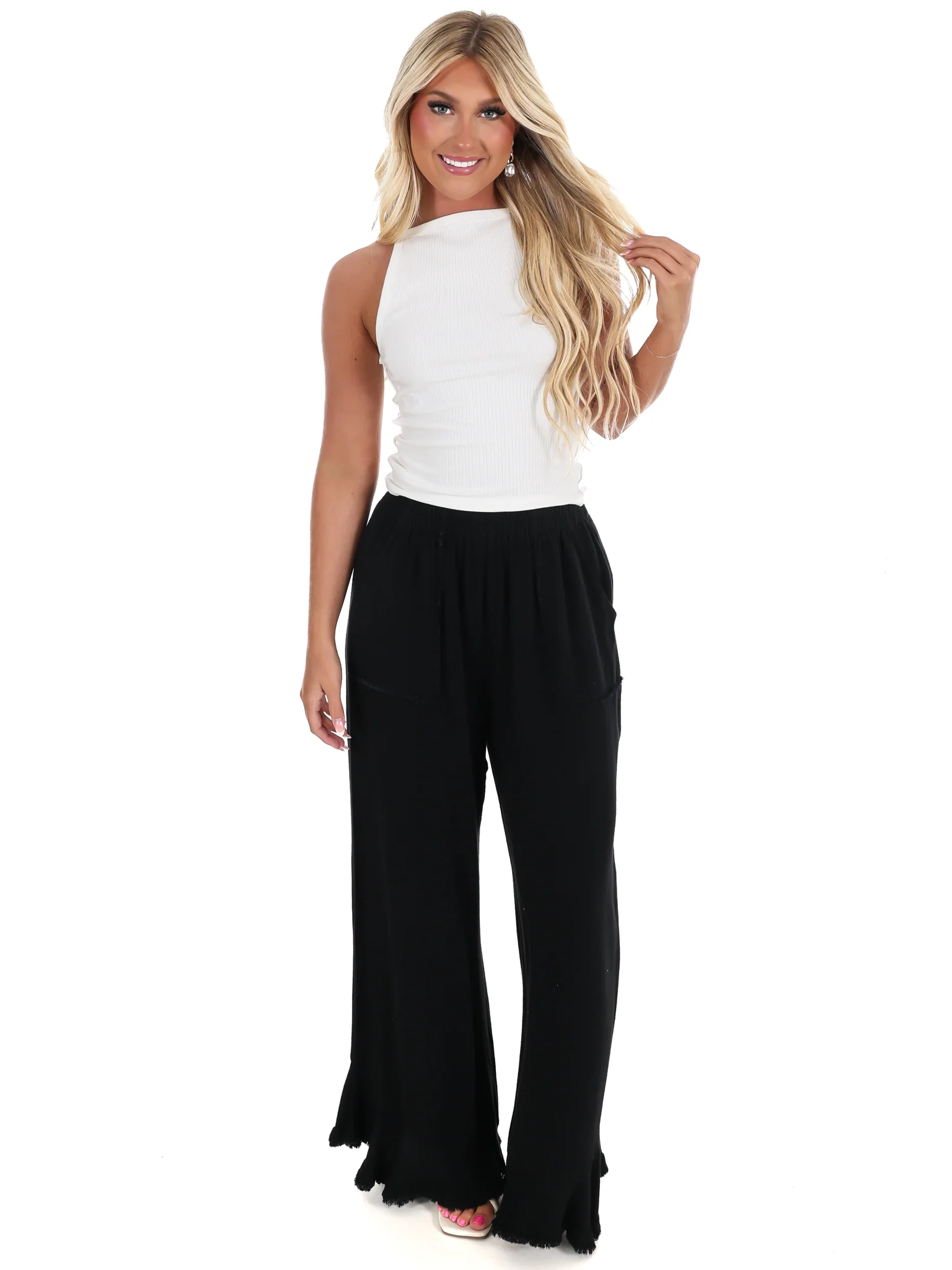 Back Home Linen Wide Leg Pants - Image 13