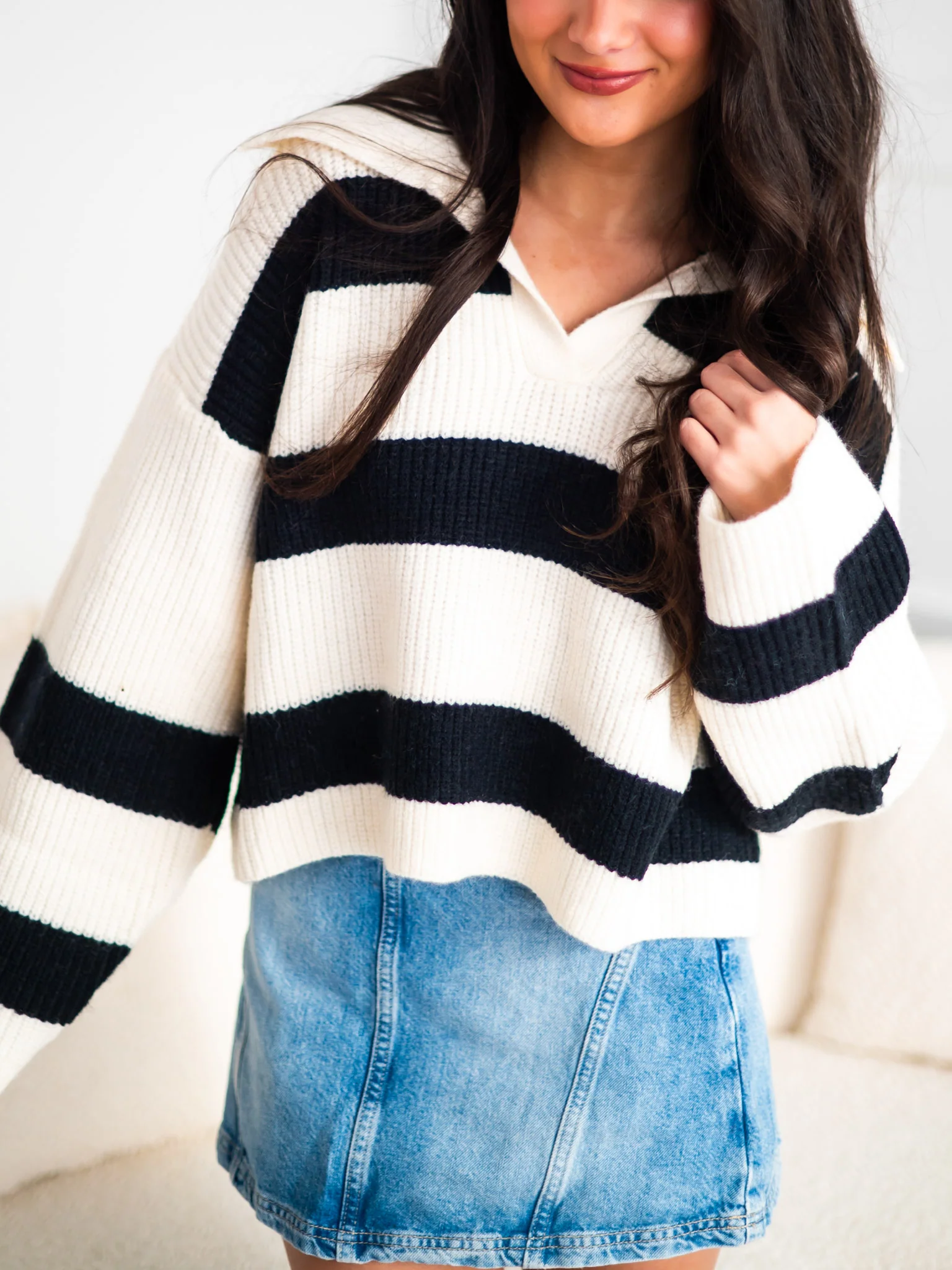 Back to You Stripe Sweater - Image 10