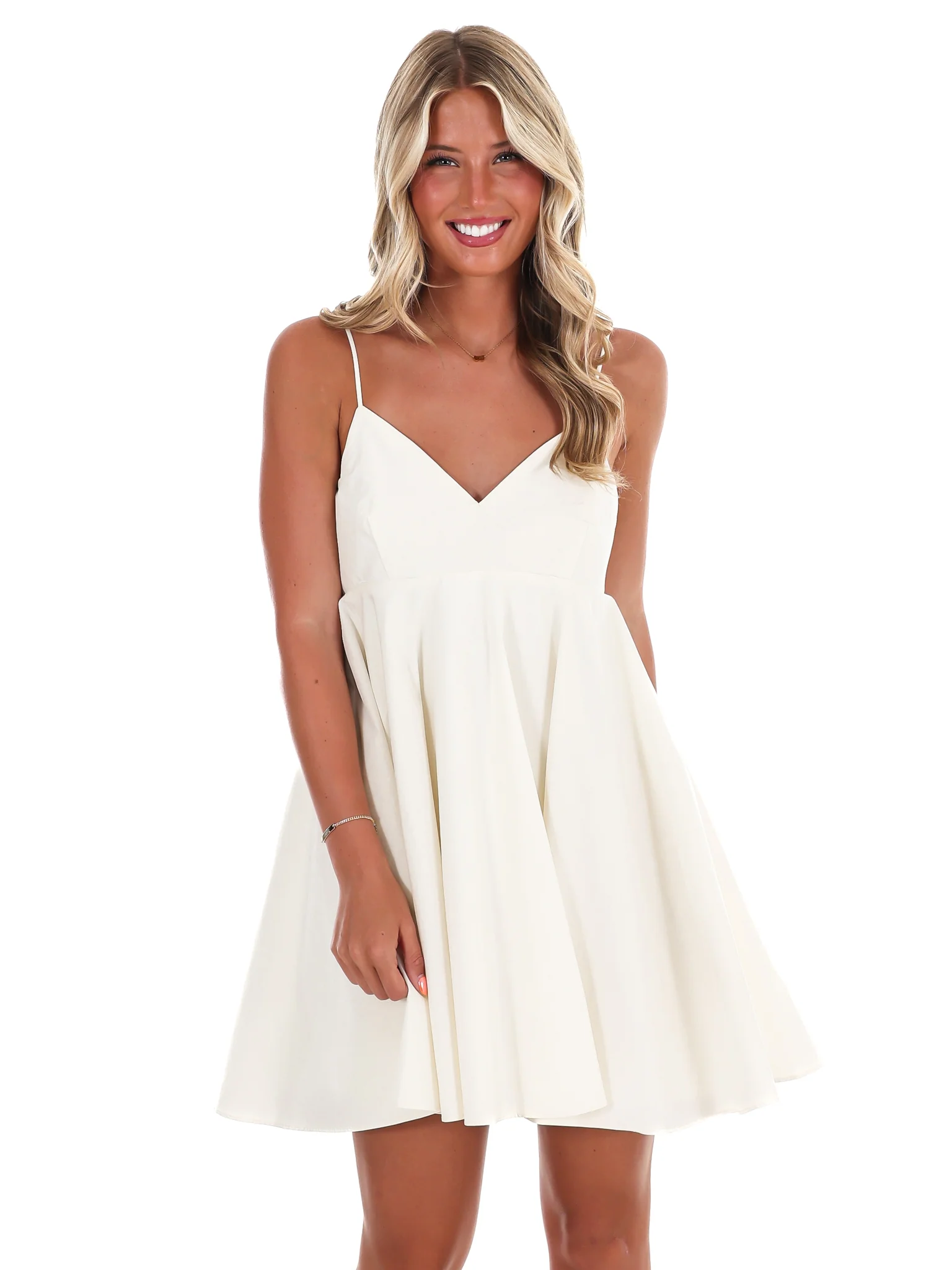 Be Authentic Bow Babydoll Dress