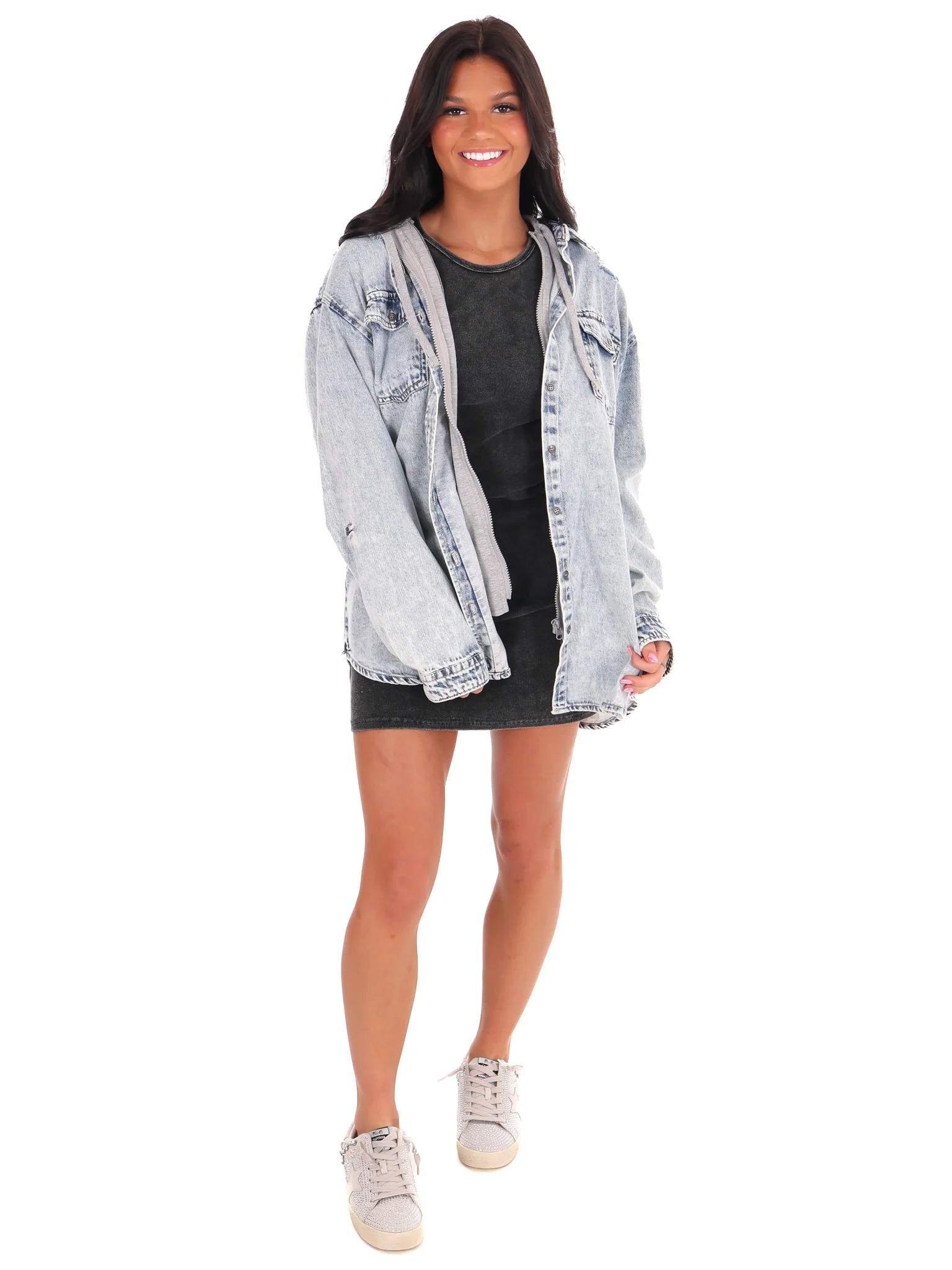 Be Better Denim Zip Up Hoodie - Image 4
