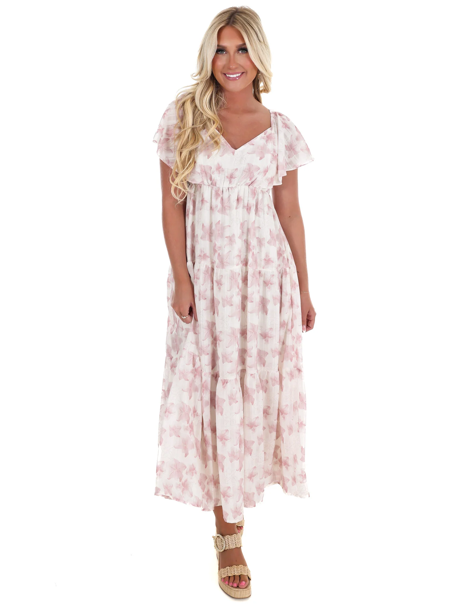 Beat of My Heart Floral Midi Dress