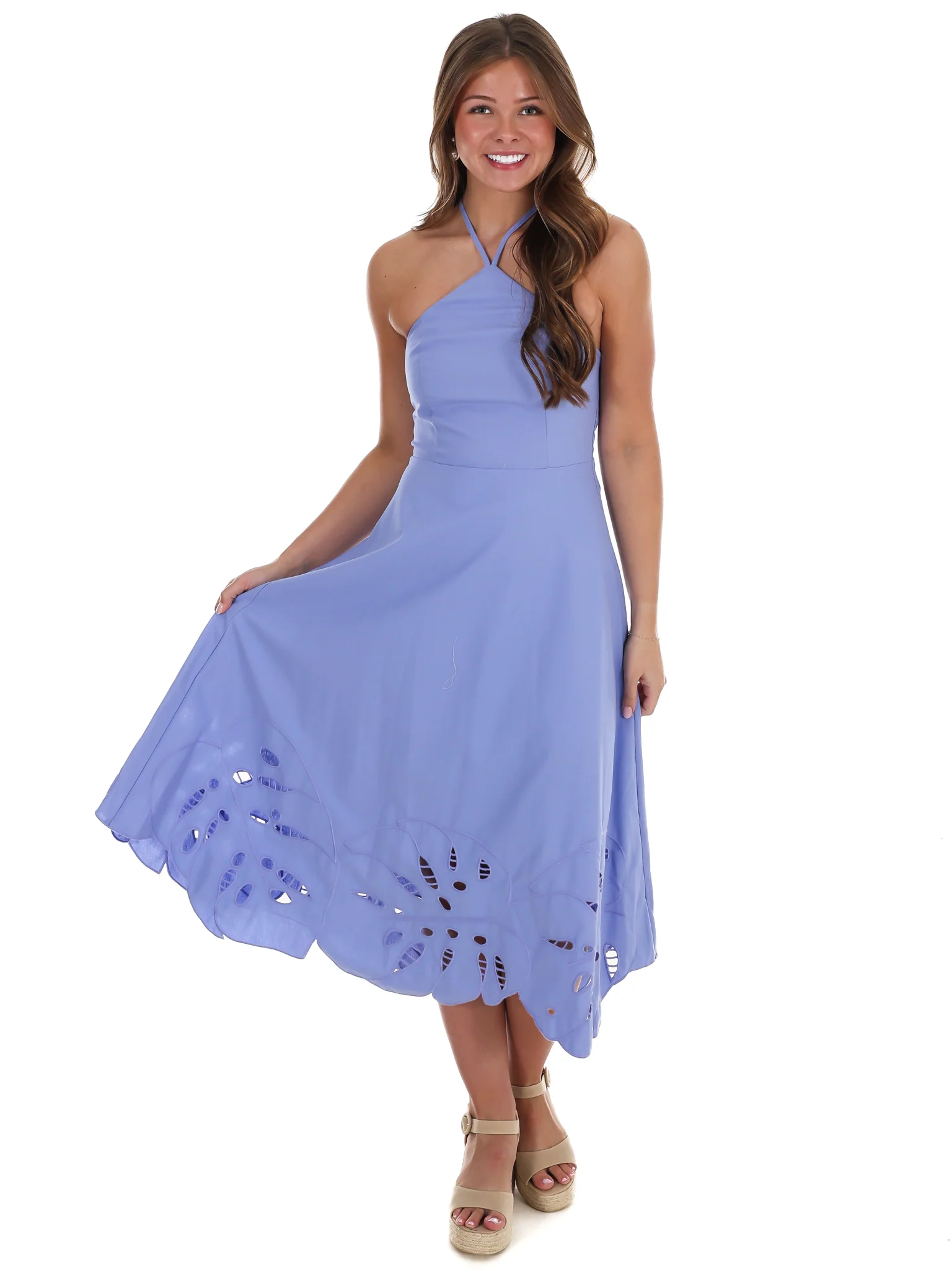 Beautiful Horizon Halter Midi Dress - Image 3