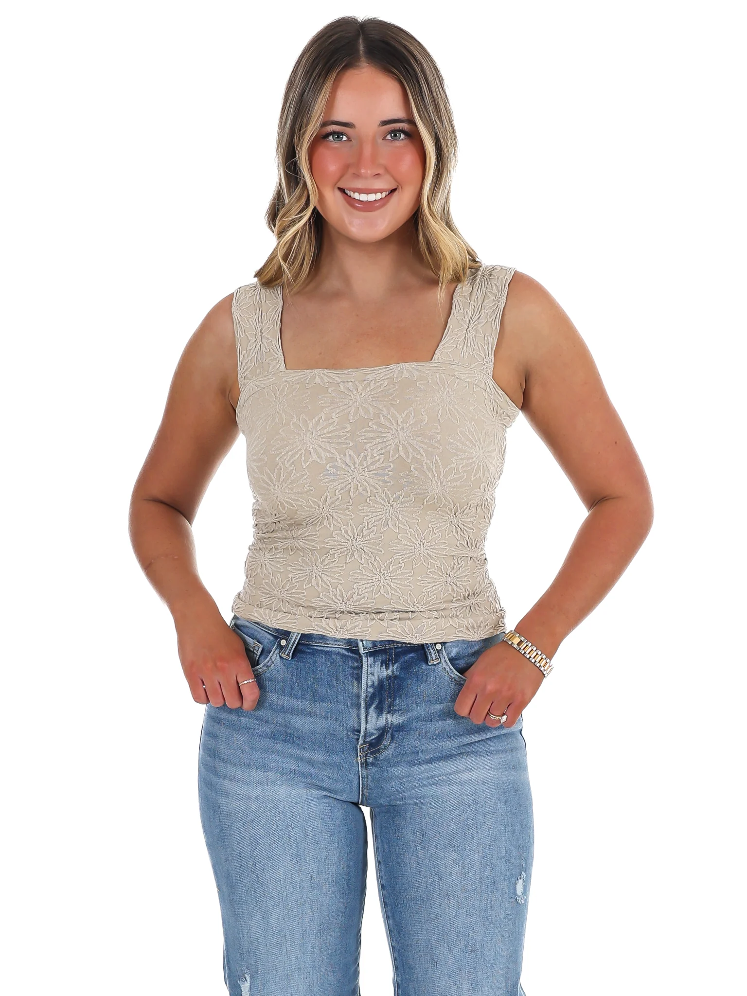 Beautiful Things Floral Tank Top - Image 30