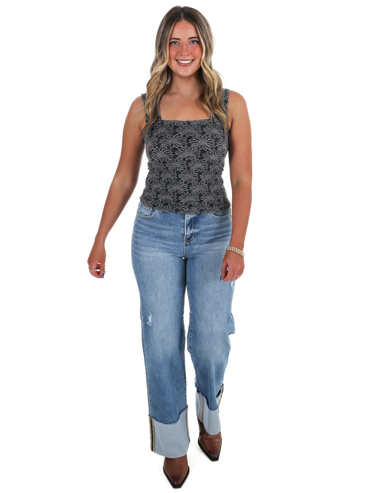 Beautiful Things Floral Tank Top - Image 41